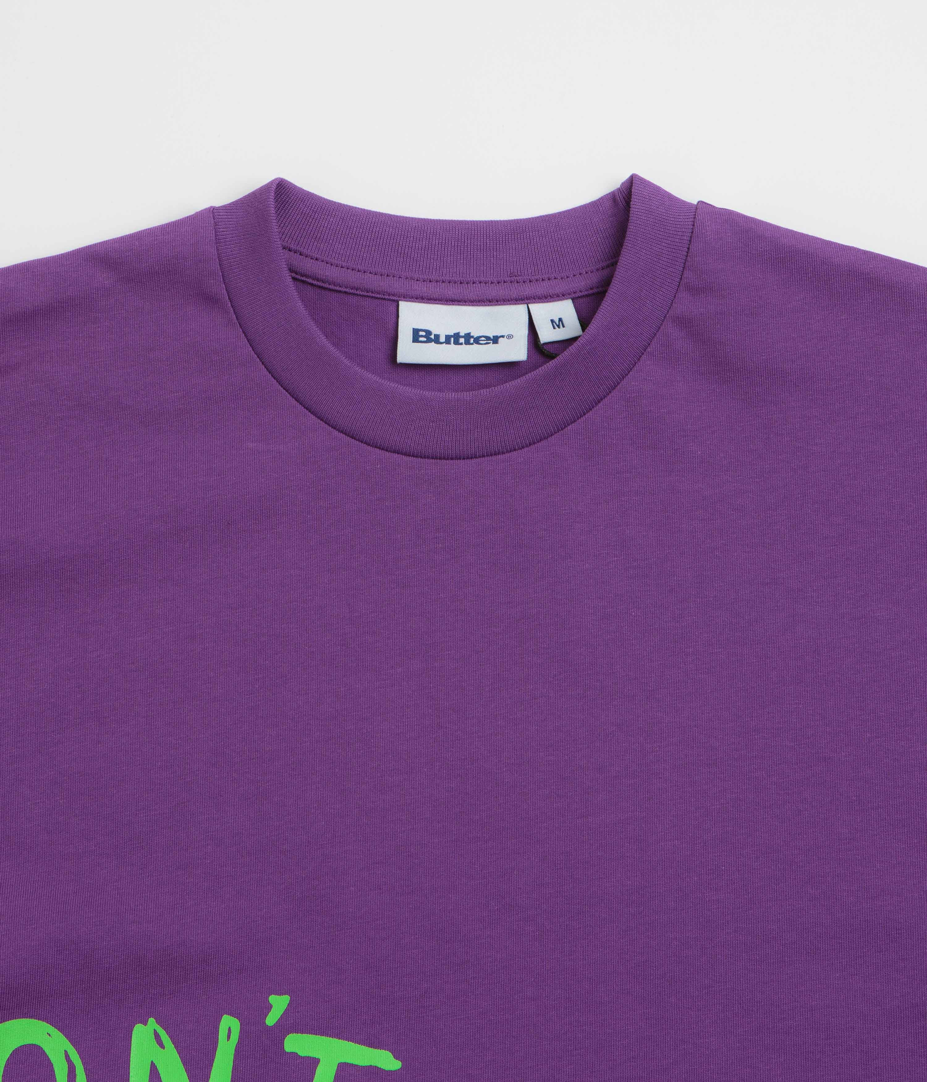 Butter Goods x Daniel Johnston Don't Be Scared T-Shirt - Grape - Image 3