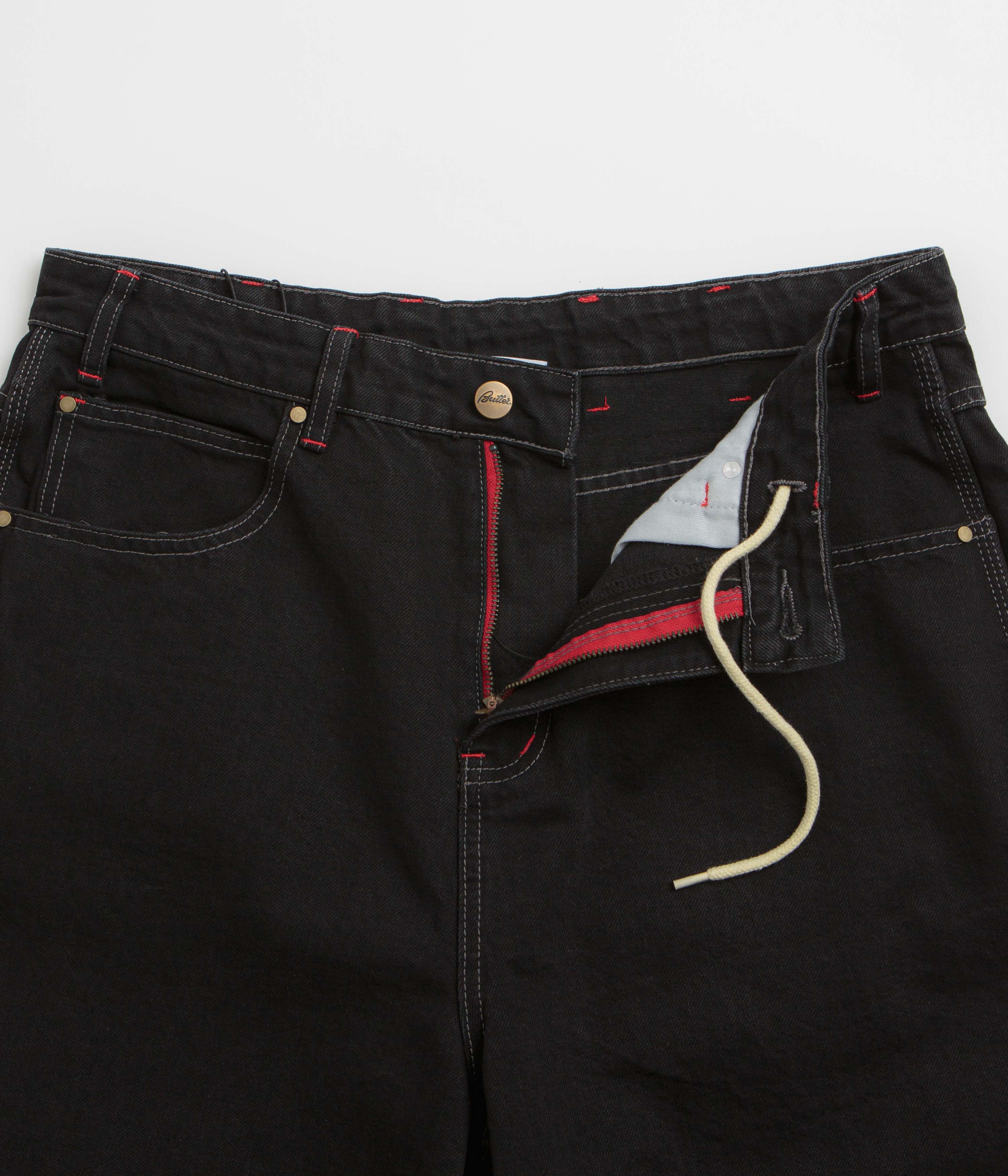 Butter Goods x Daniel Johnston Dragon Denim Shorts - Washed Black - Image 6