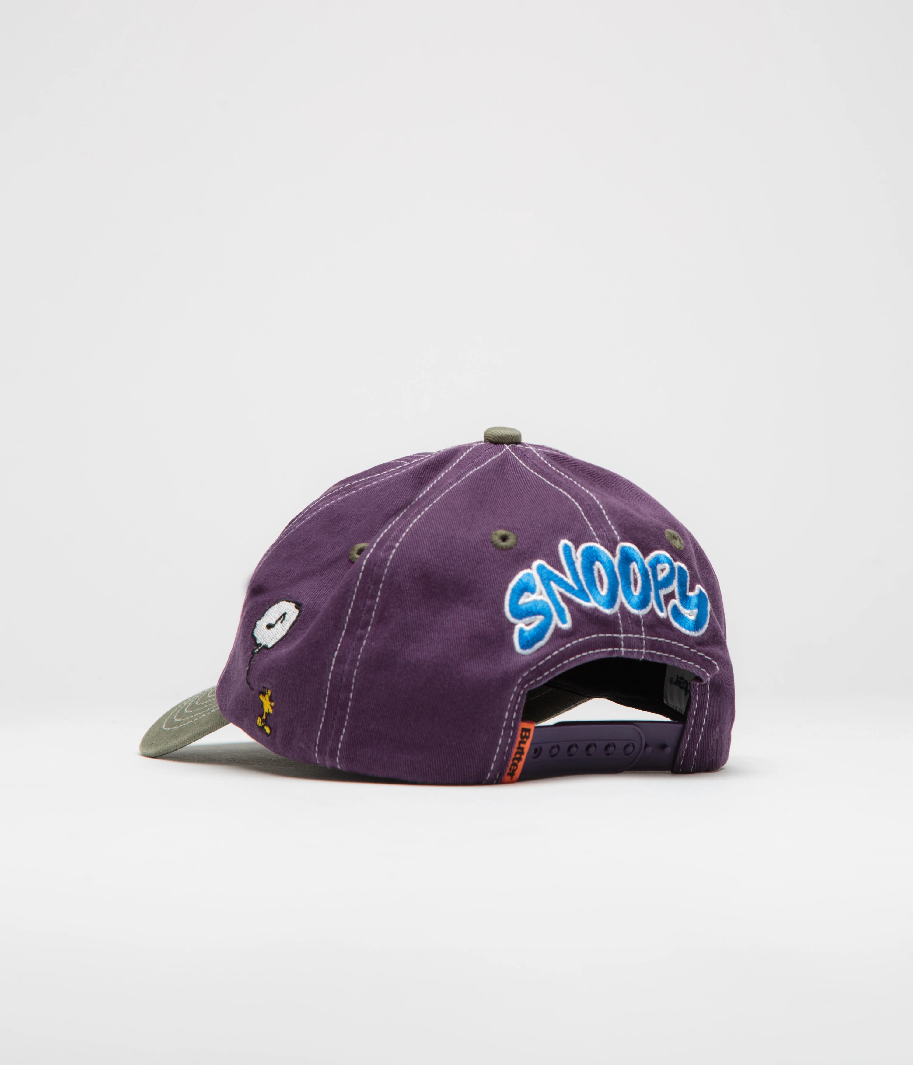 Butter Goods x Peanuts Music Cap - Washed Purple / Fern - Image 3