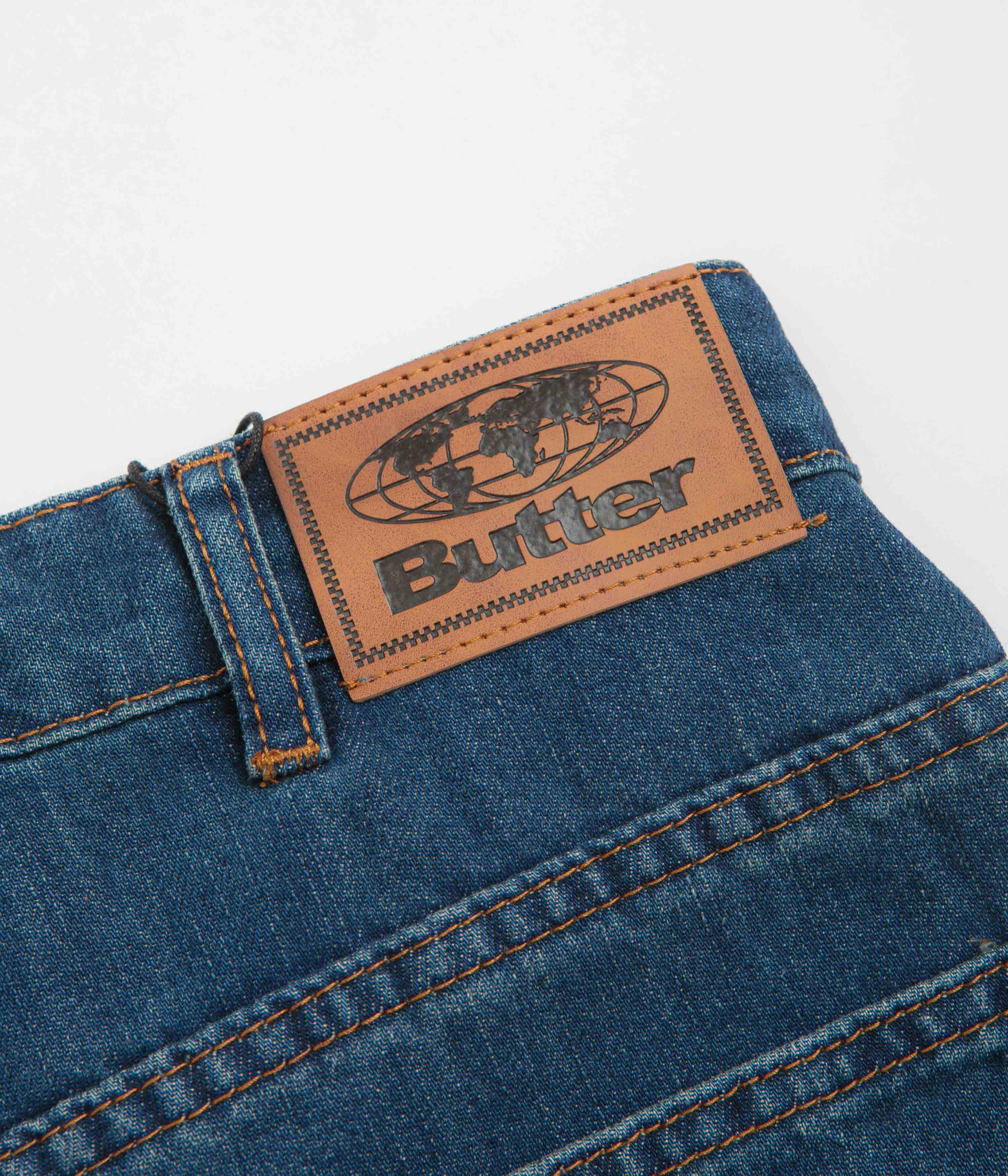 Butter Goods x Peanuts Spike Denim Jeans - Distressed Indigo - Image 9