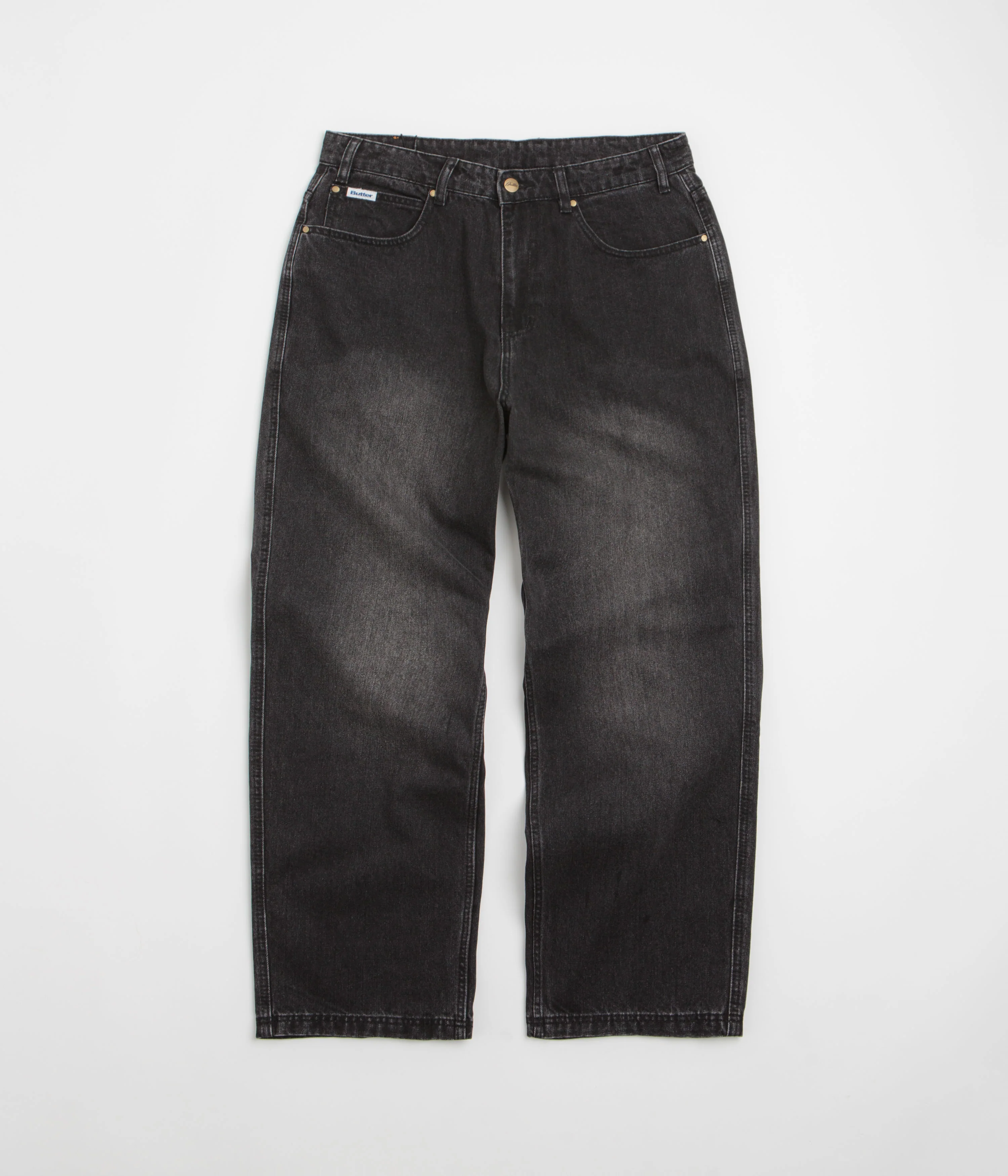 Butter Goods x Peanuts Spike Denim Jeans - Faded Black