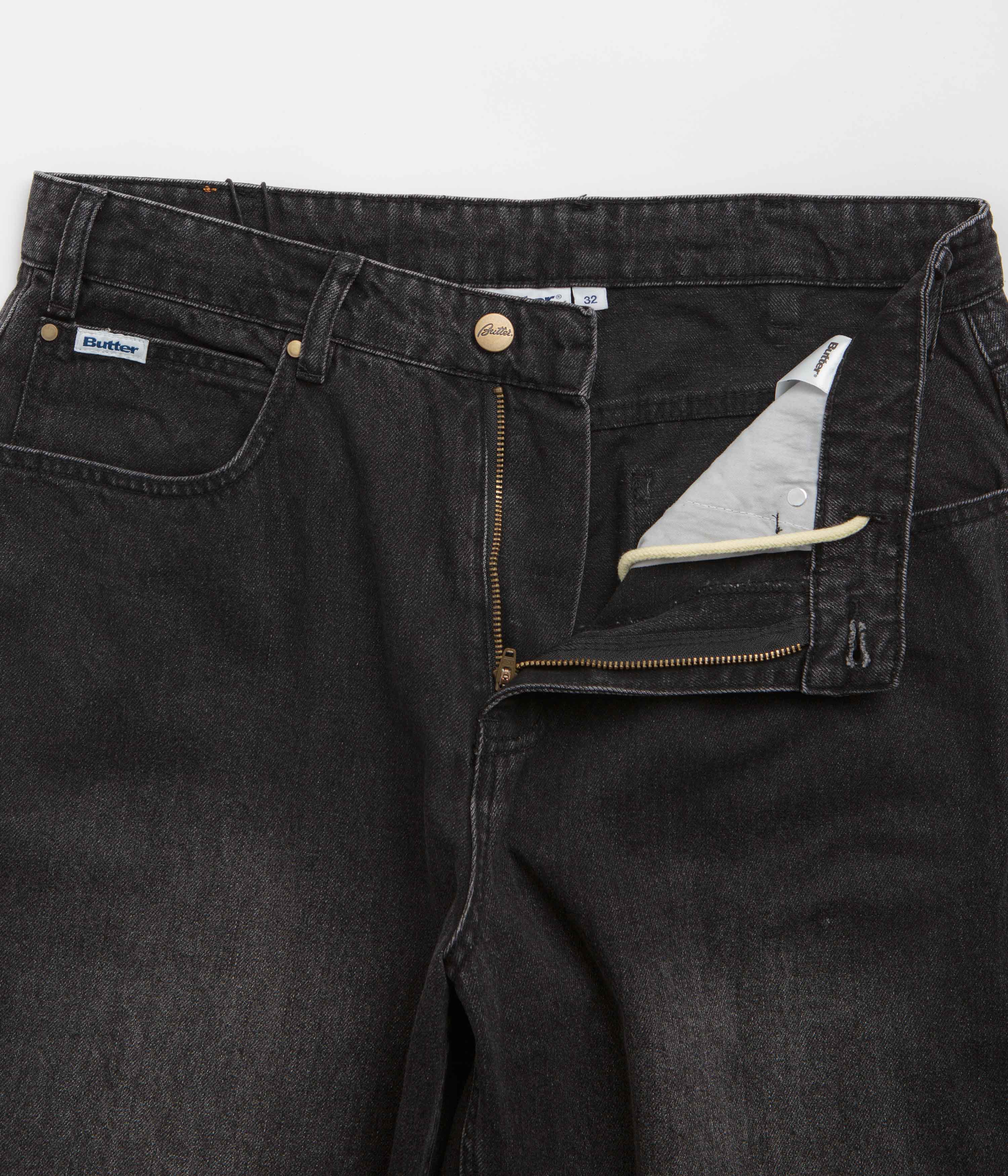 Butter Goods x Peanuts Spike Denim Jeans - Faded Black - Image 6
