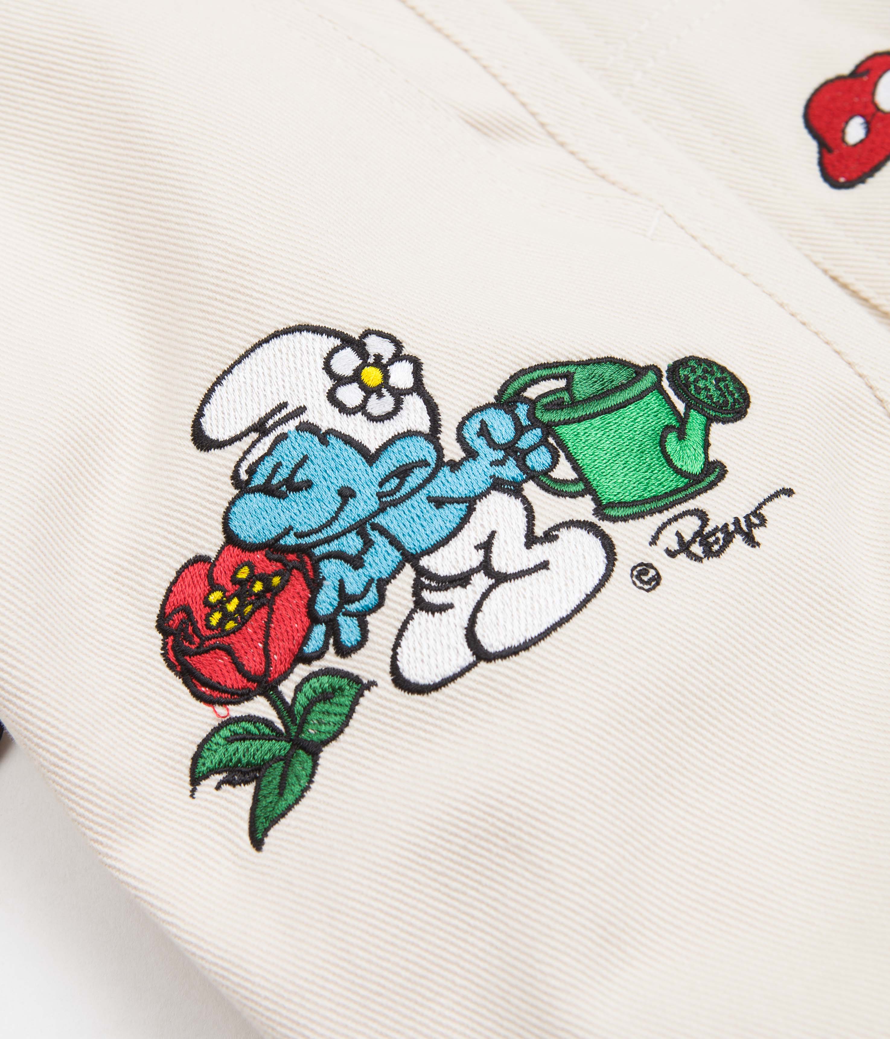 Butter Goods x The Smurfs Forage Wide Leg Pants - Natural - Image 11