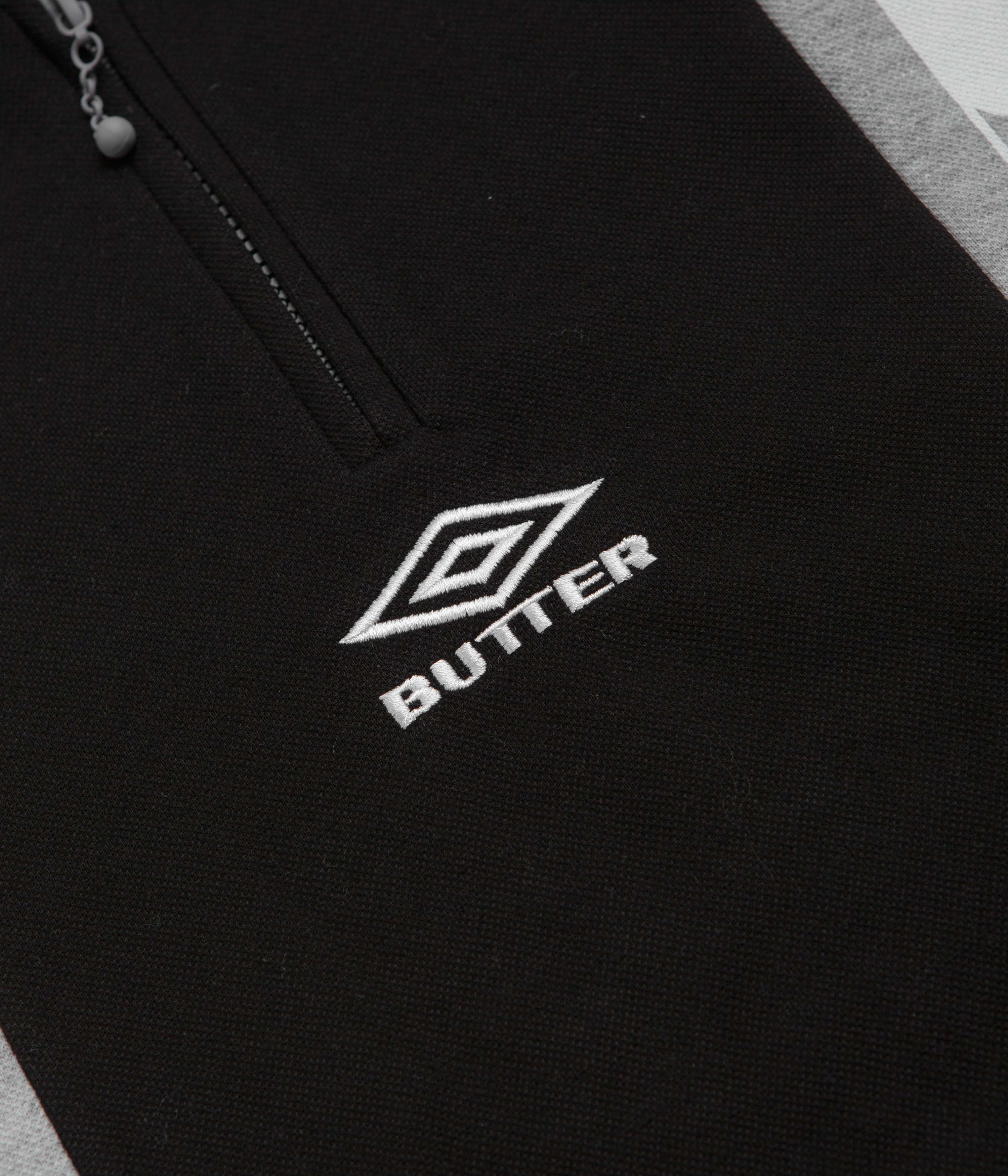 Butter Goods x Umbro Athletica Polo Shirt - Black - Image 4