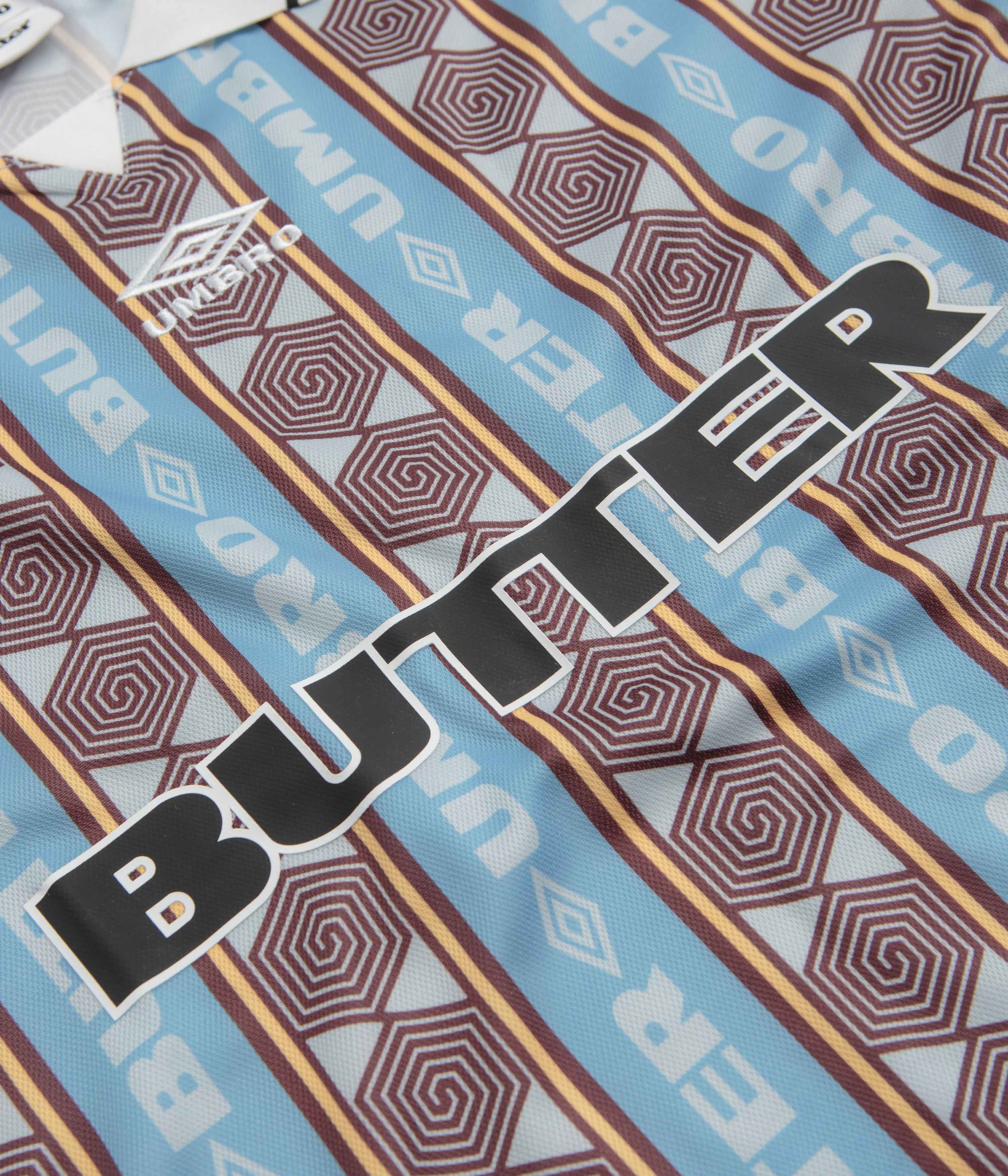 Butter Goods x Umbro Vert Jersey - Sky / Brown - Image 2