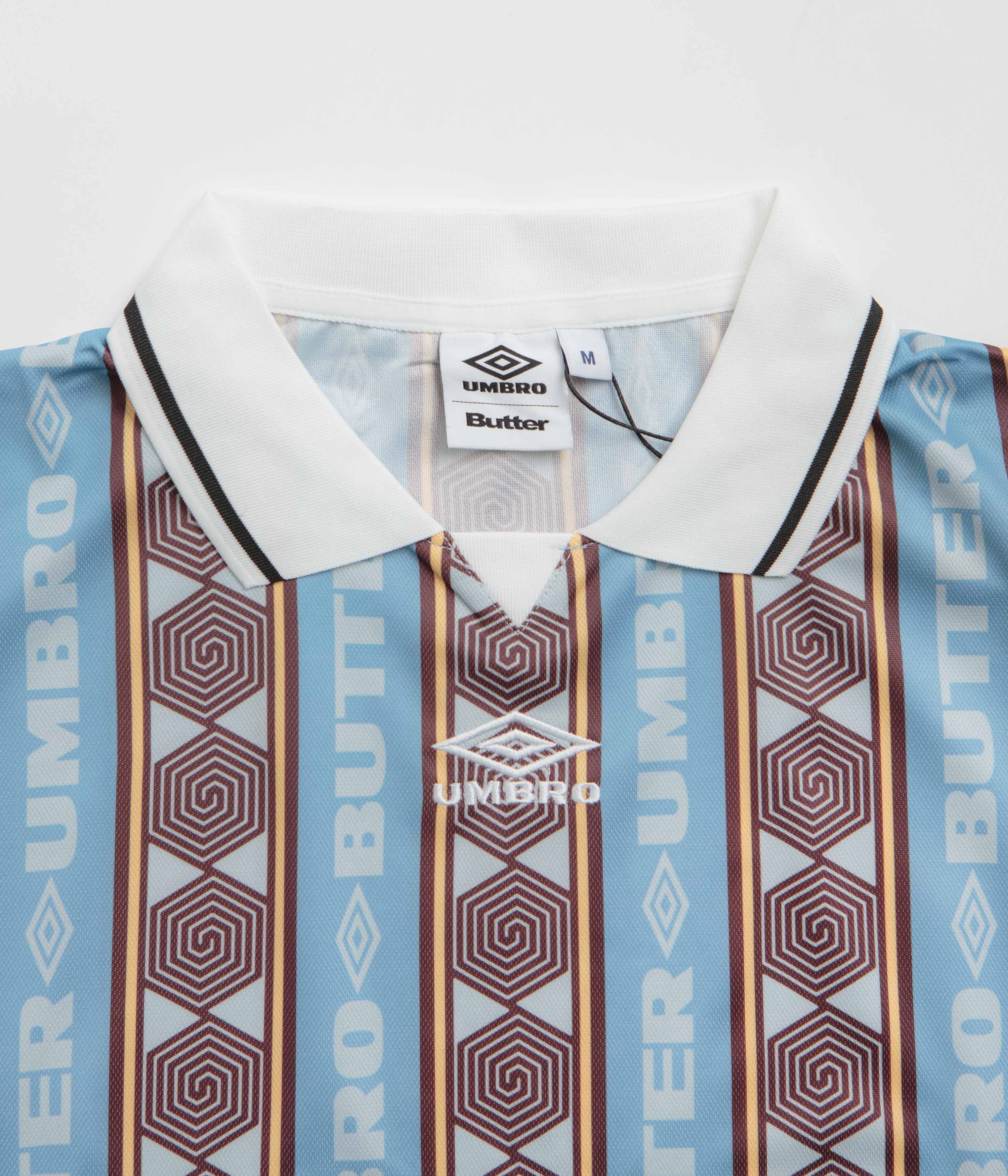 Butter Goods x Umbro Vert Jersey - Sky / Brown - Image 3