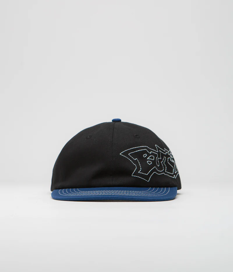 Butter Goods Yard Cap - Black / Royal Blue - Image 2