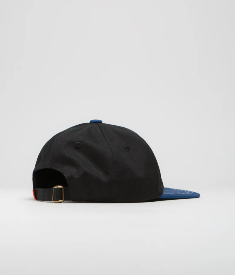 Butter Goods Yard Cap - Black / Royal Blue - Image 3