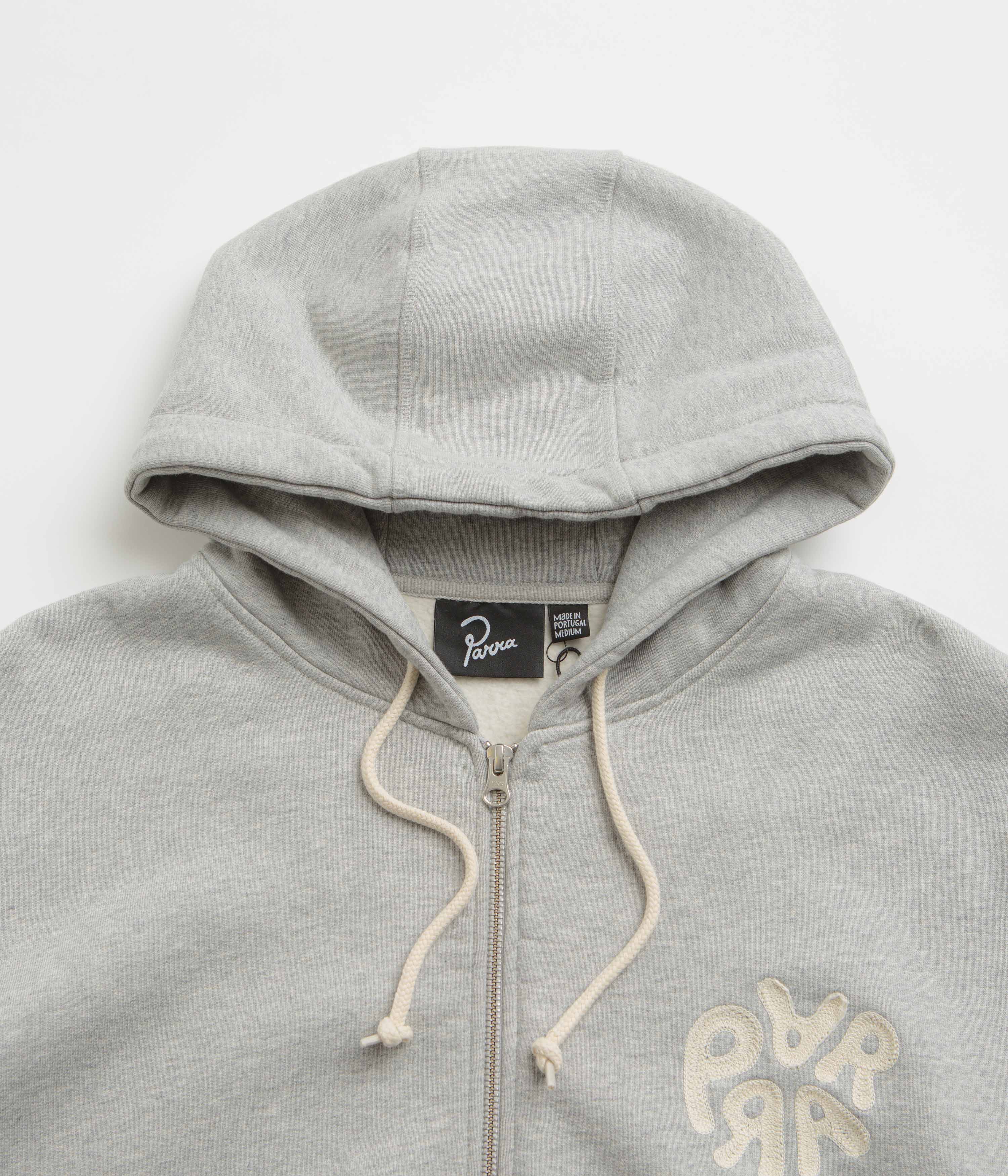 by Parra 1976 Logo Zip Hoodie - Heather Grey - Image 2