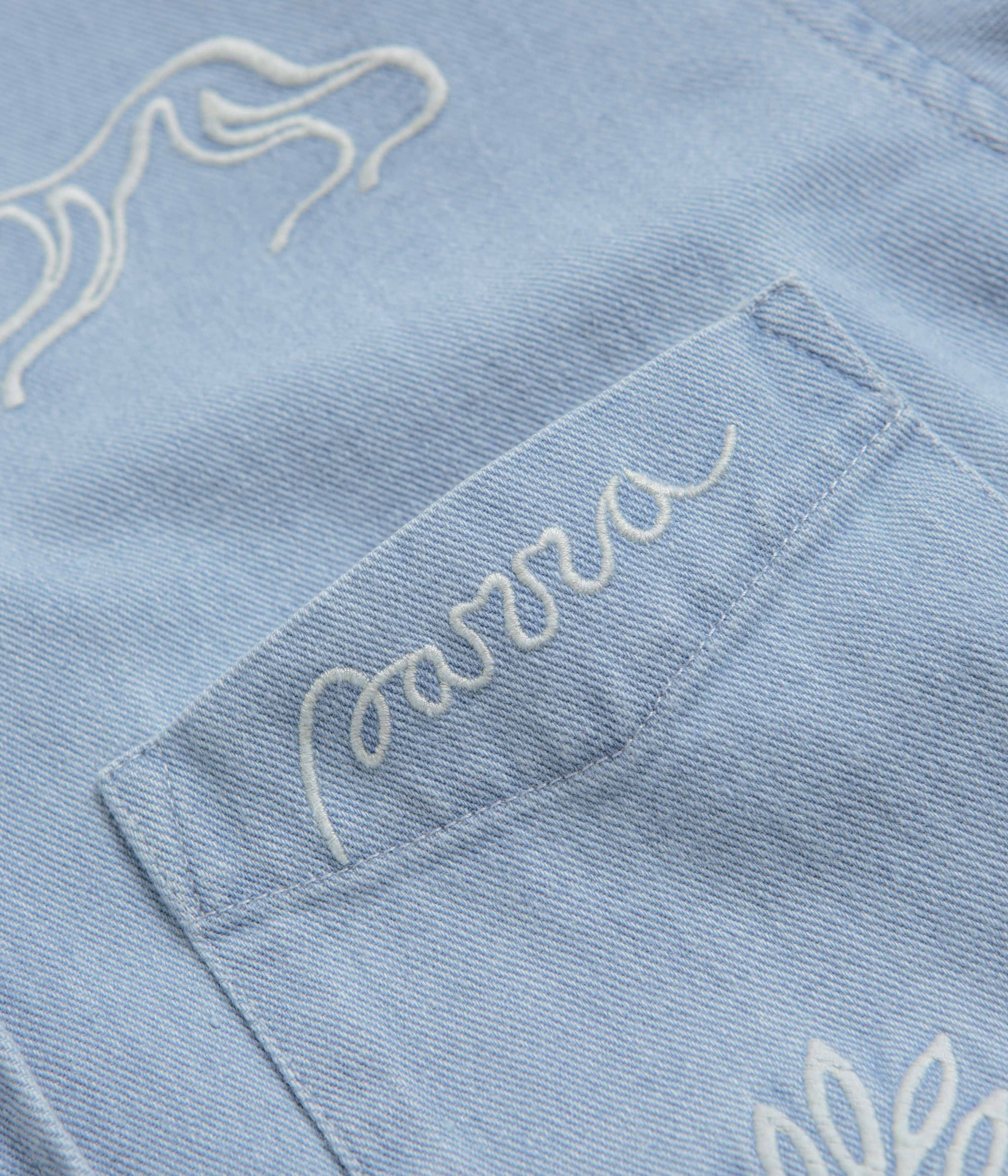 by Parra Ancient Aliens Shirt - Washed Blue - Image 3