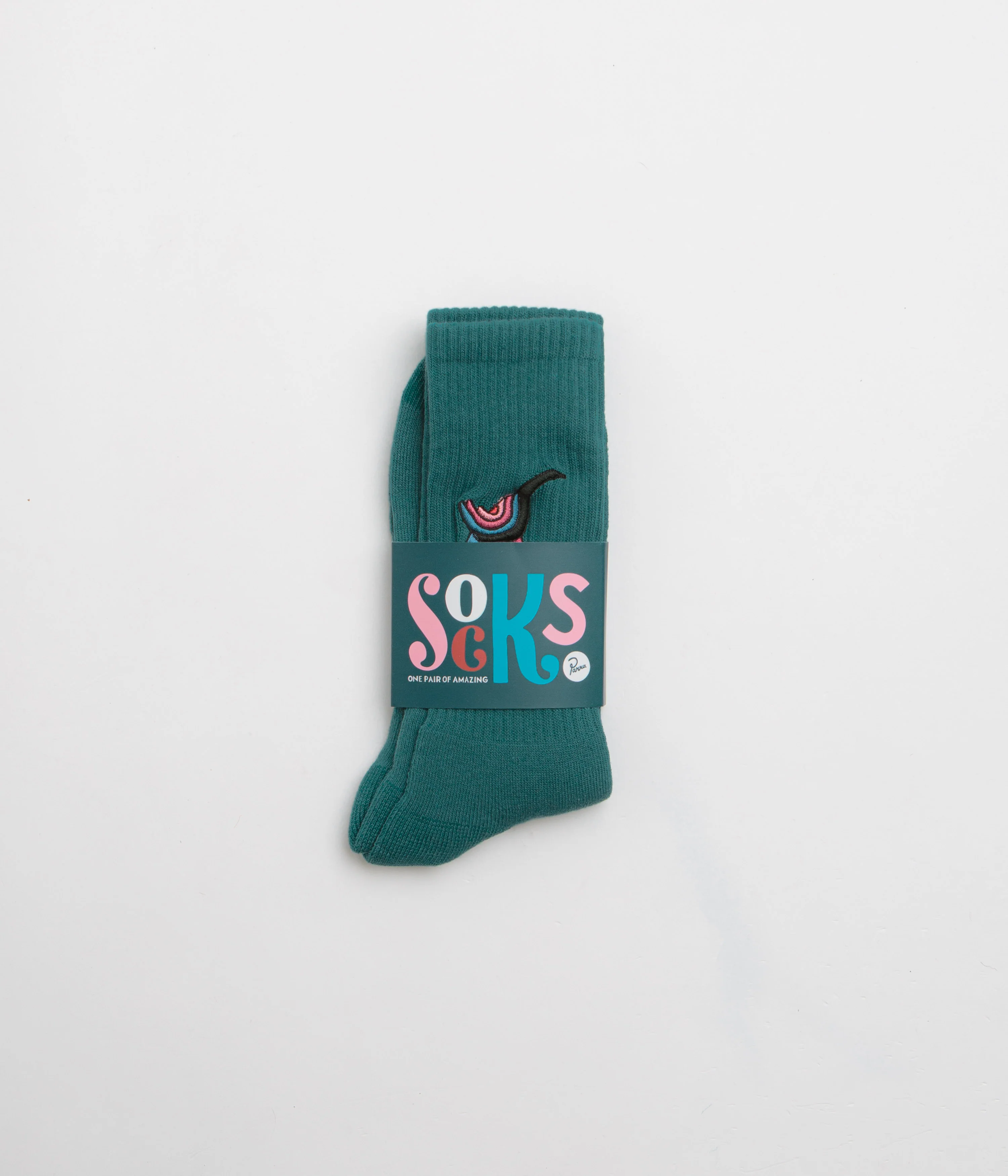 by Parra Angry Duck Crew Socks - Pine Green - Image 2