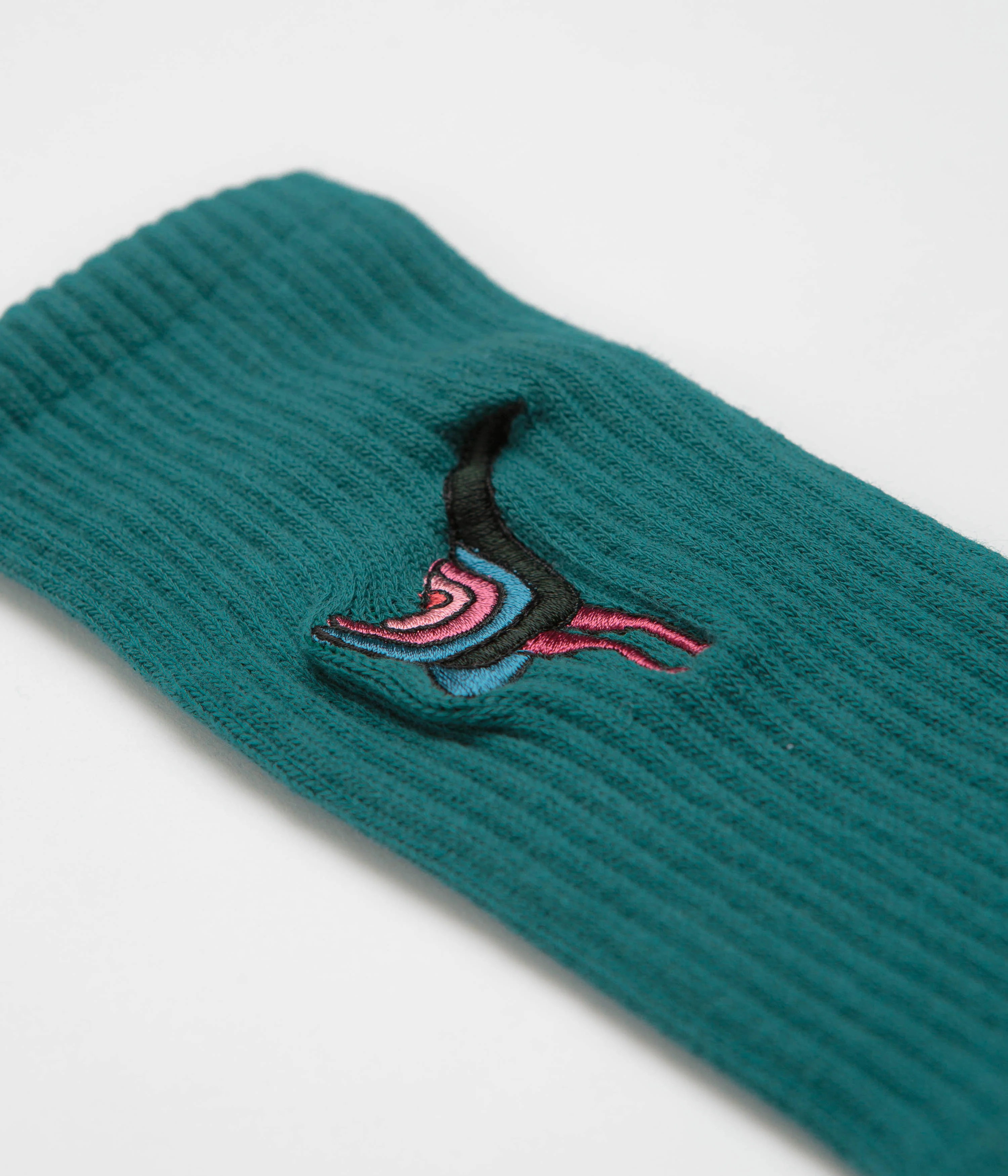 by Parra Angry Duck Crew Socks - Pine Green - Image 3