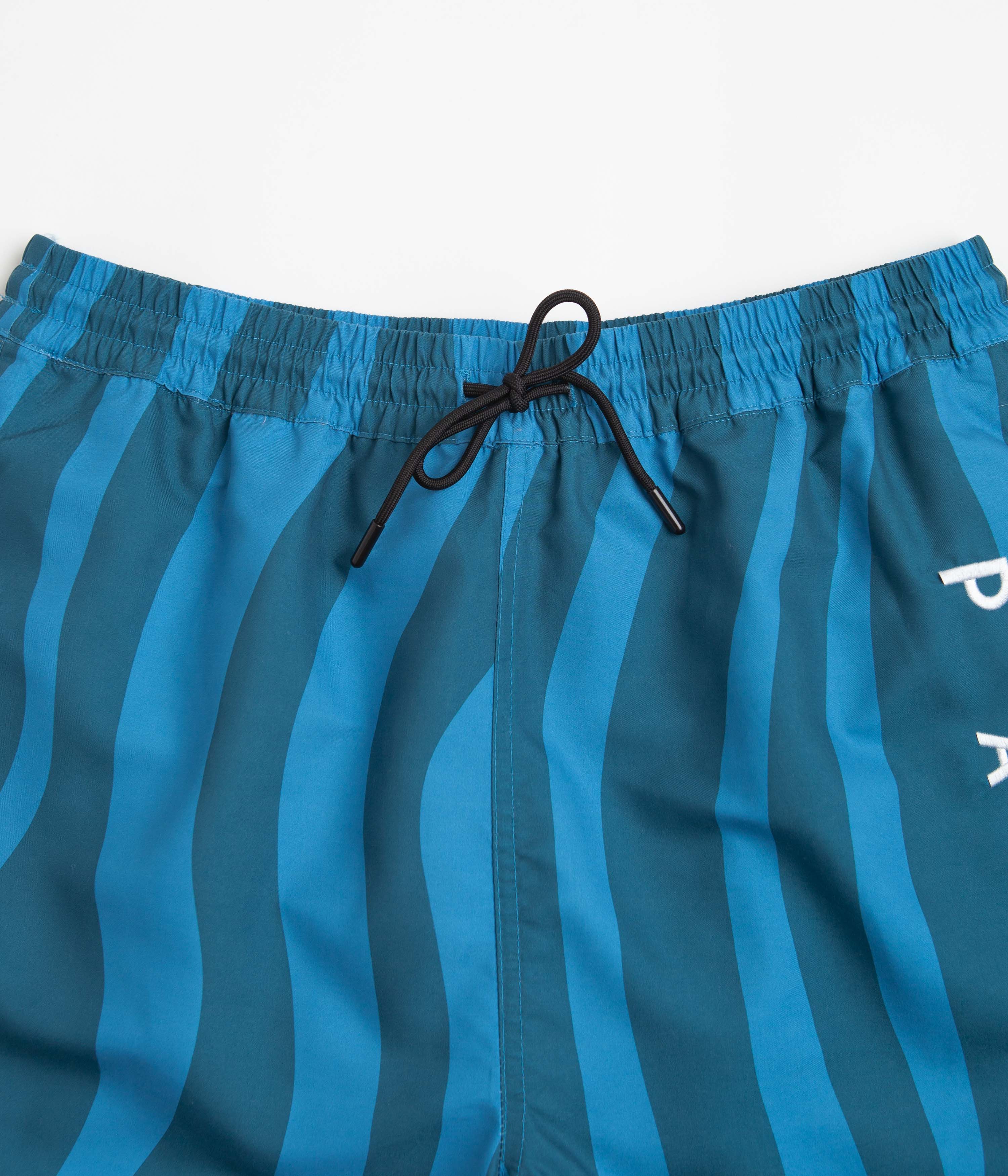 by Parra Aqua Weed Waves Swim Shorts - Greek Blue - Image 4