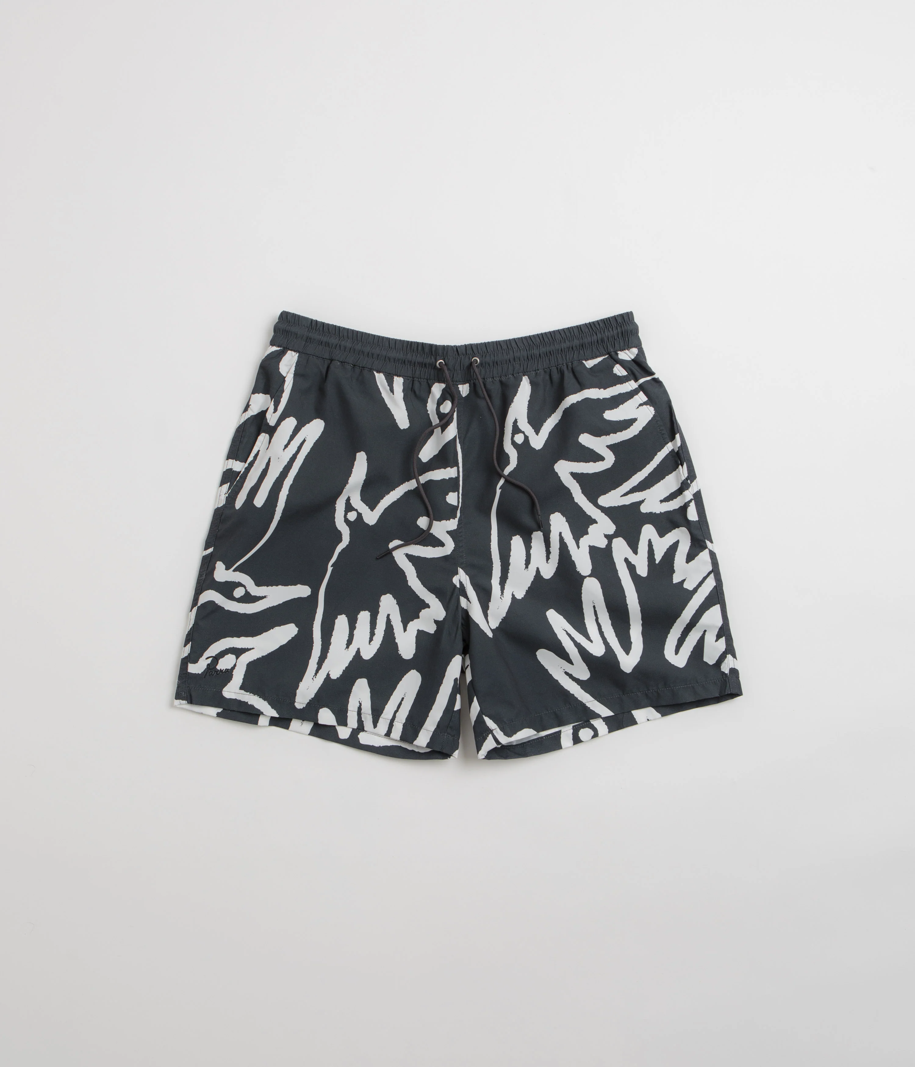 by Parra Birds Fly Free Swim Shorts - Black
