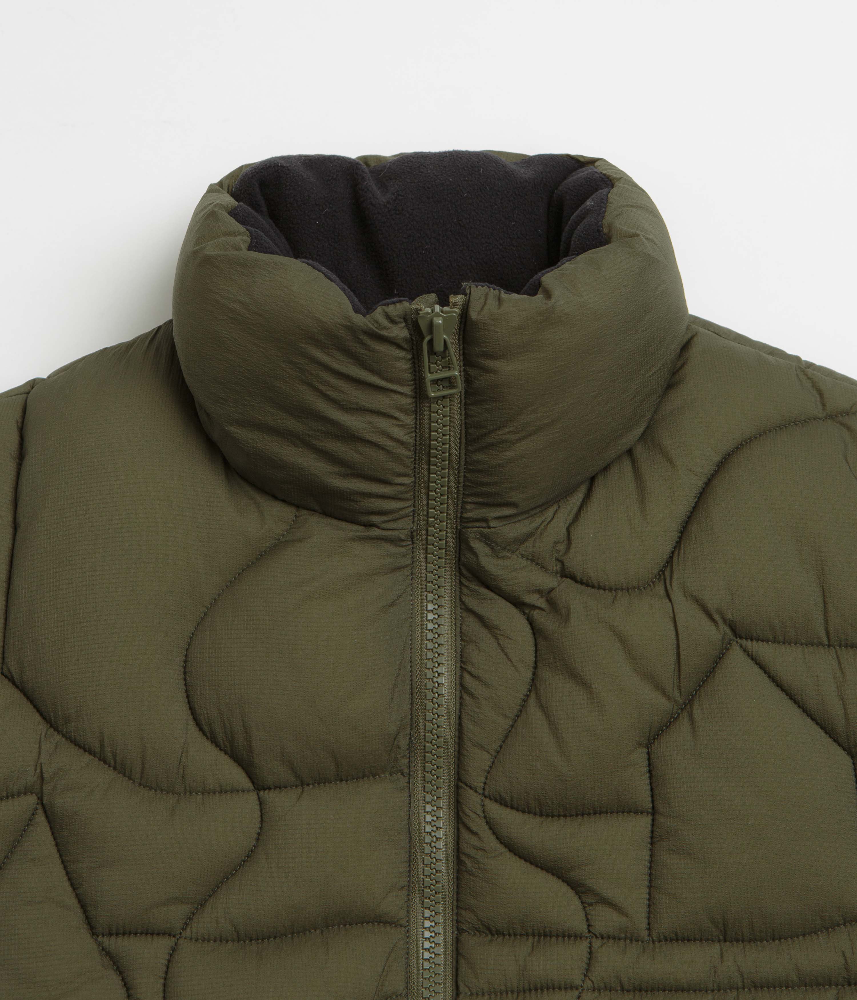 by Parra Boring Village Puffer Jacket - Green - Image 3