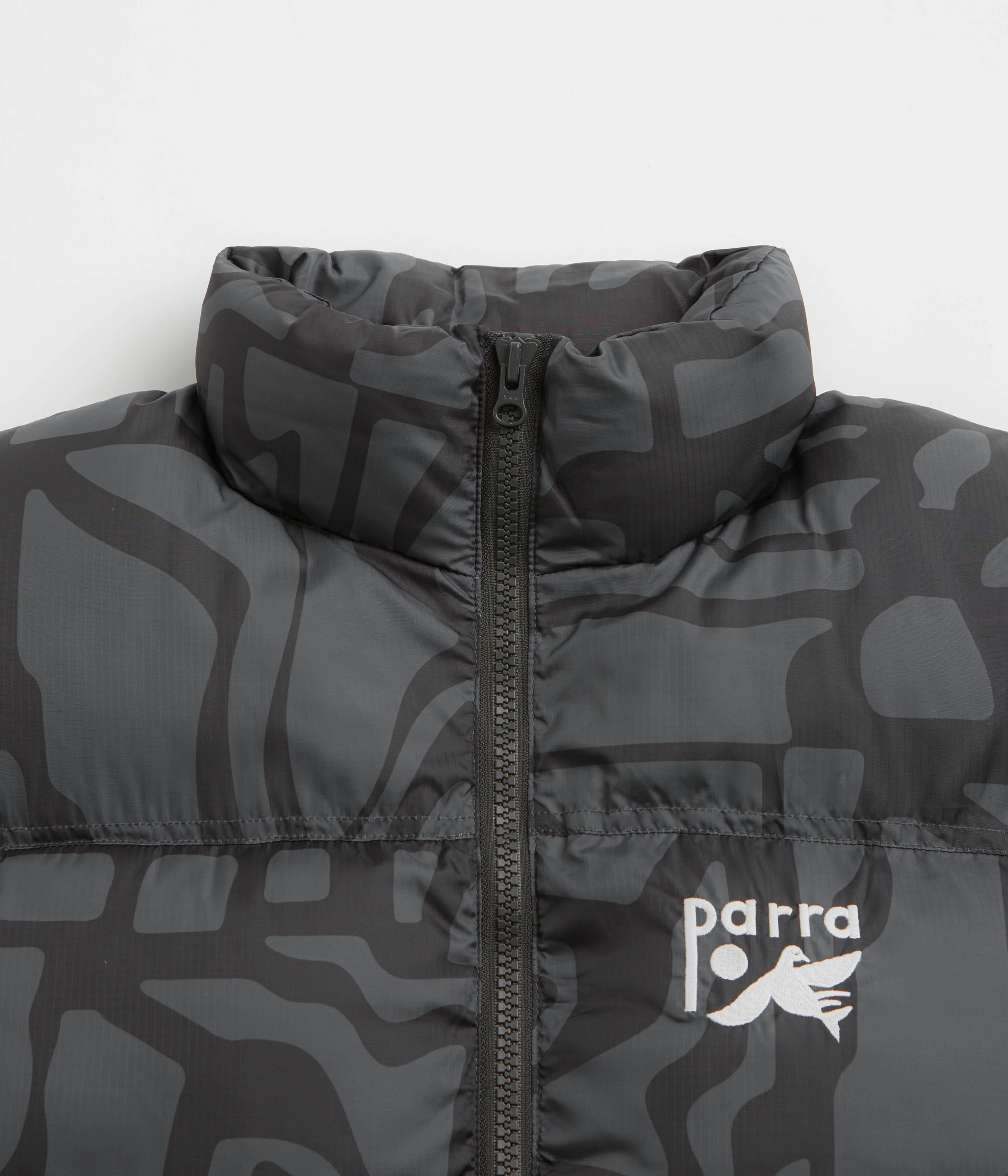 by Parra Broken FTP Puffer Jacket - Black - Image 4