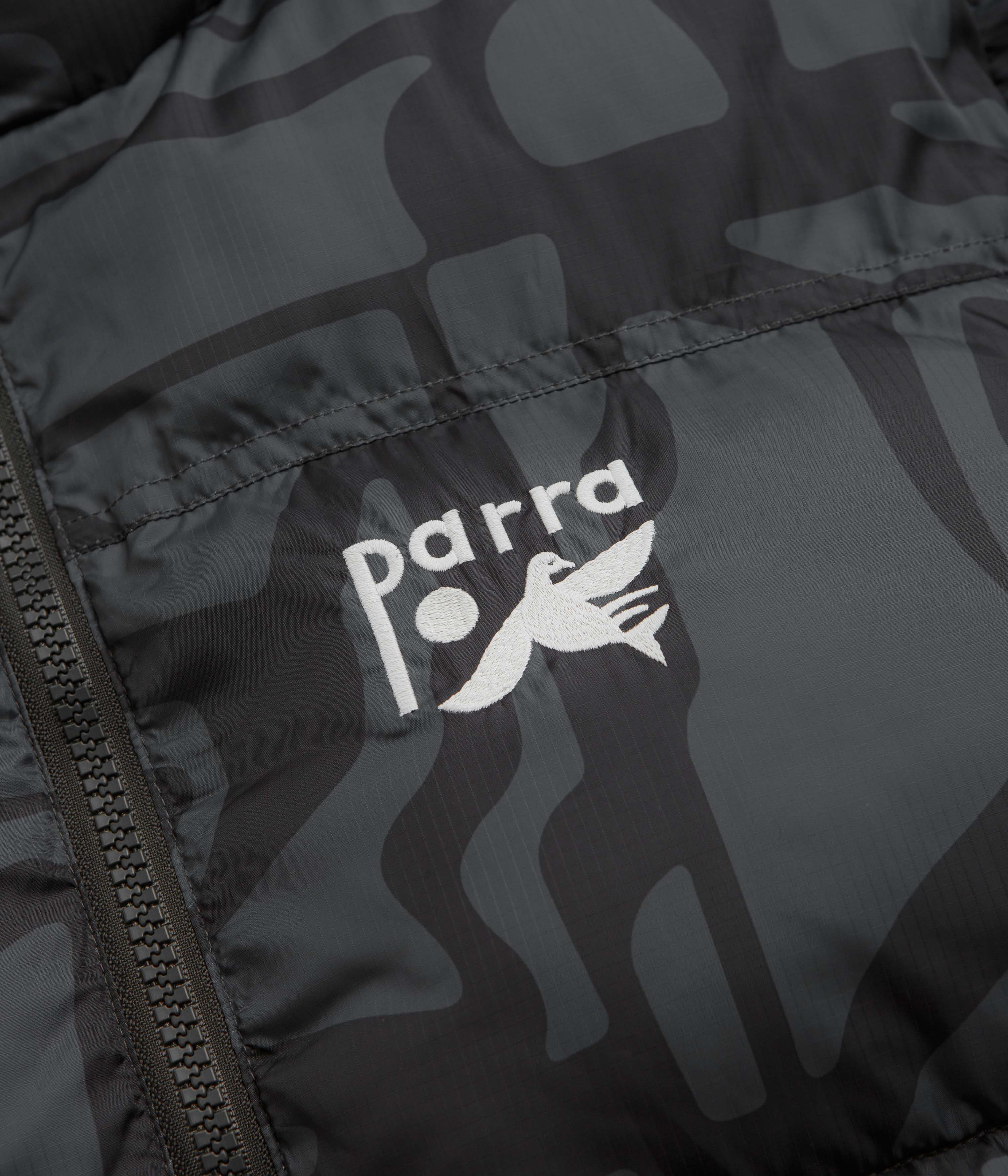 by Parra Broken FTP Puffer Jacket - Black - Image 5