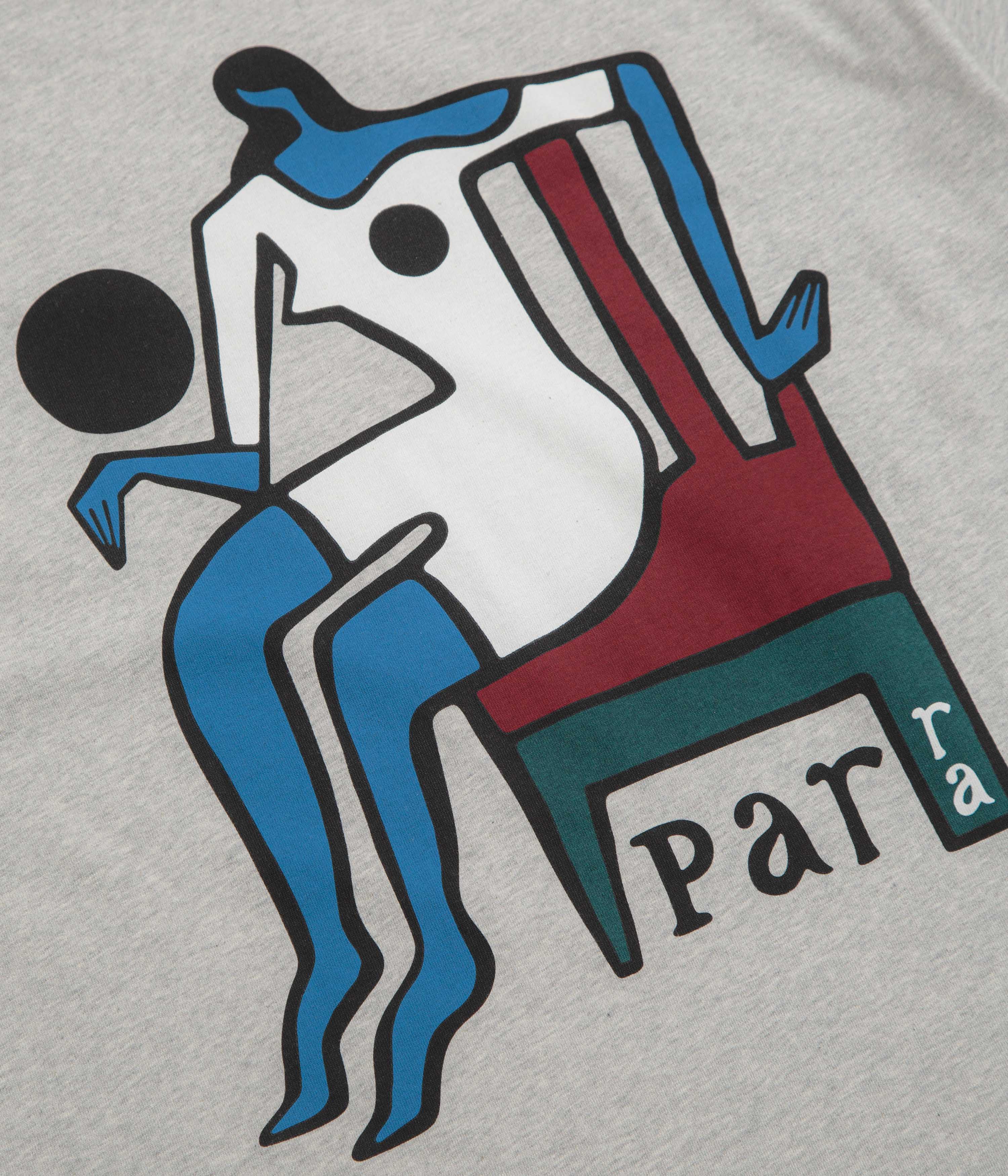 by Parra Chair Baller T-Shirt - Heather Grey - Image 4
