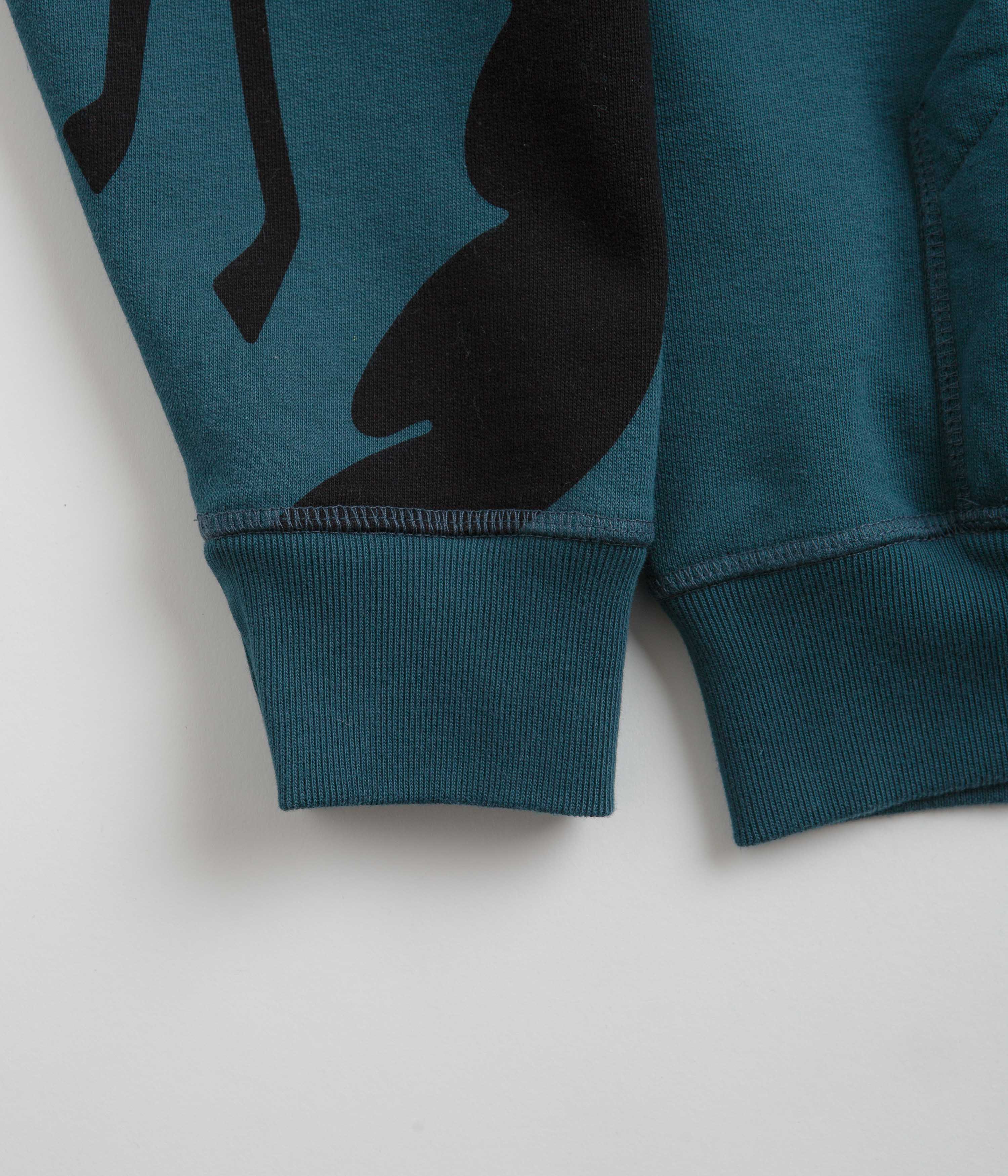by Parra Clipped Wings Hoodie - Deep Sea Green - Image 2