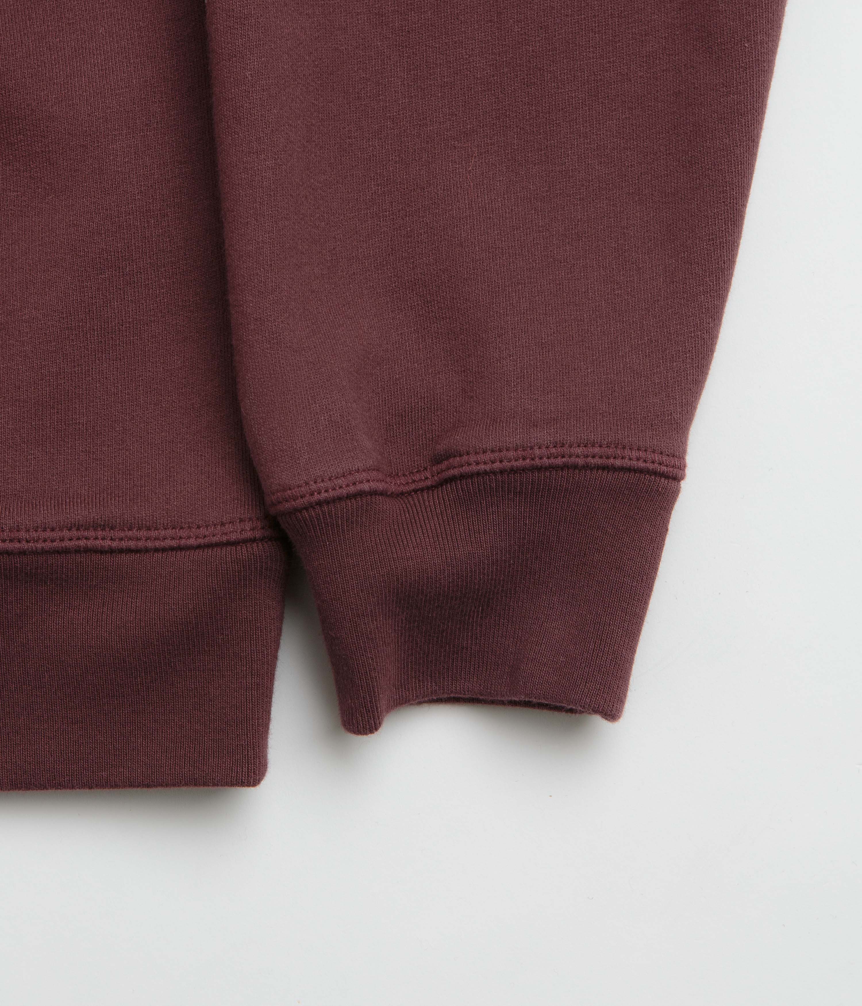 by Parra Crow Logo Hoodie - Dark Burgundy - Image 4