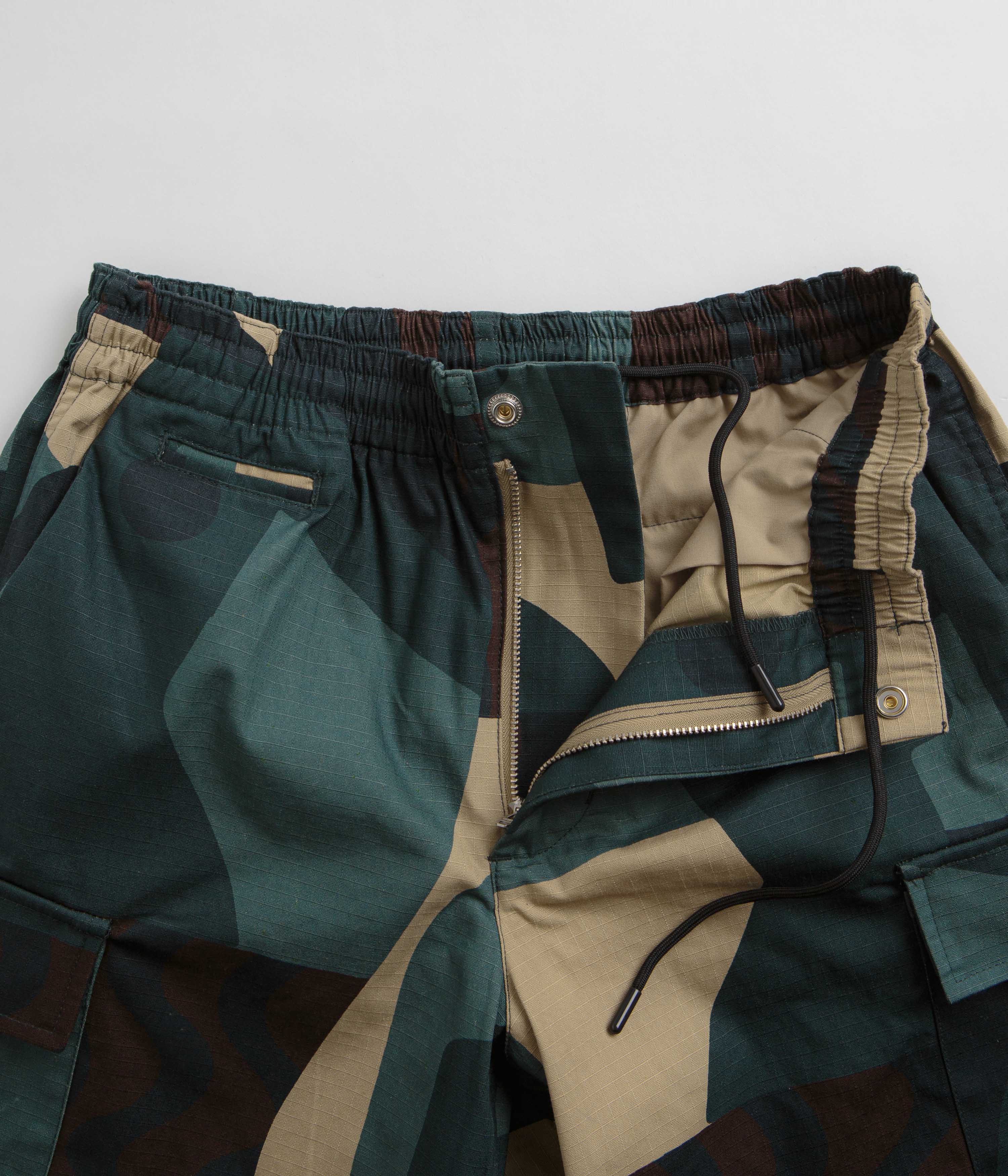 by Parra Distorted Camo Shorts - Green - Image 5