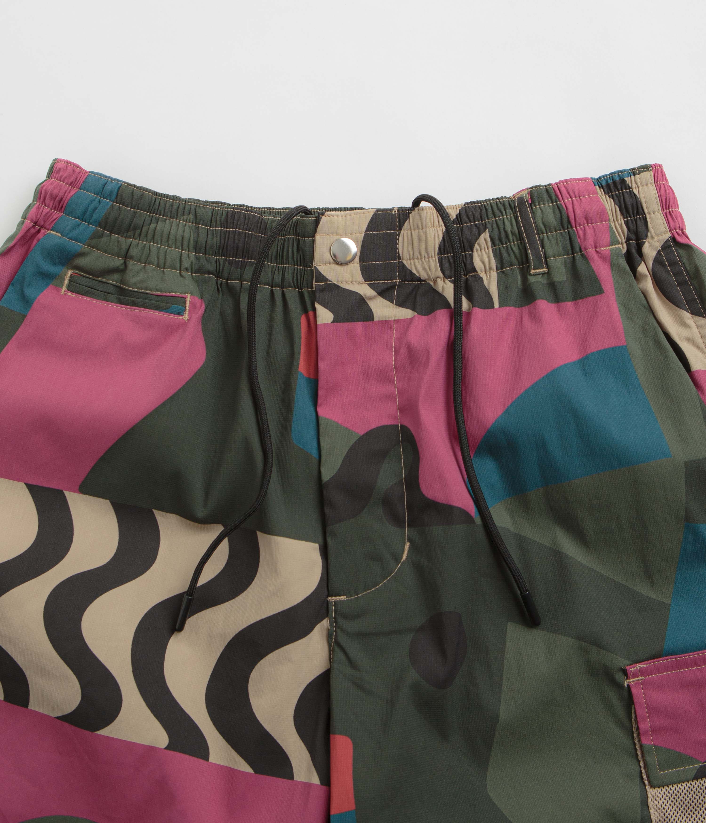 by Parra Distorted Camo Shorts - Pink - Image 4
