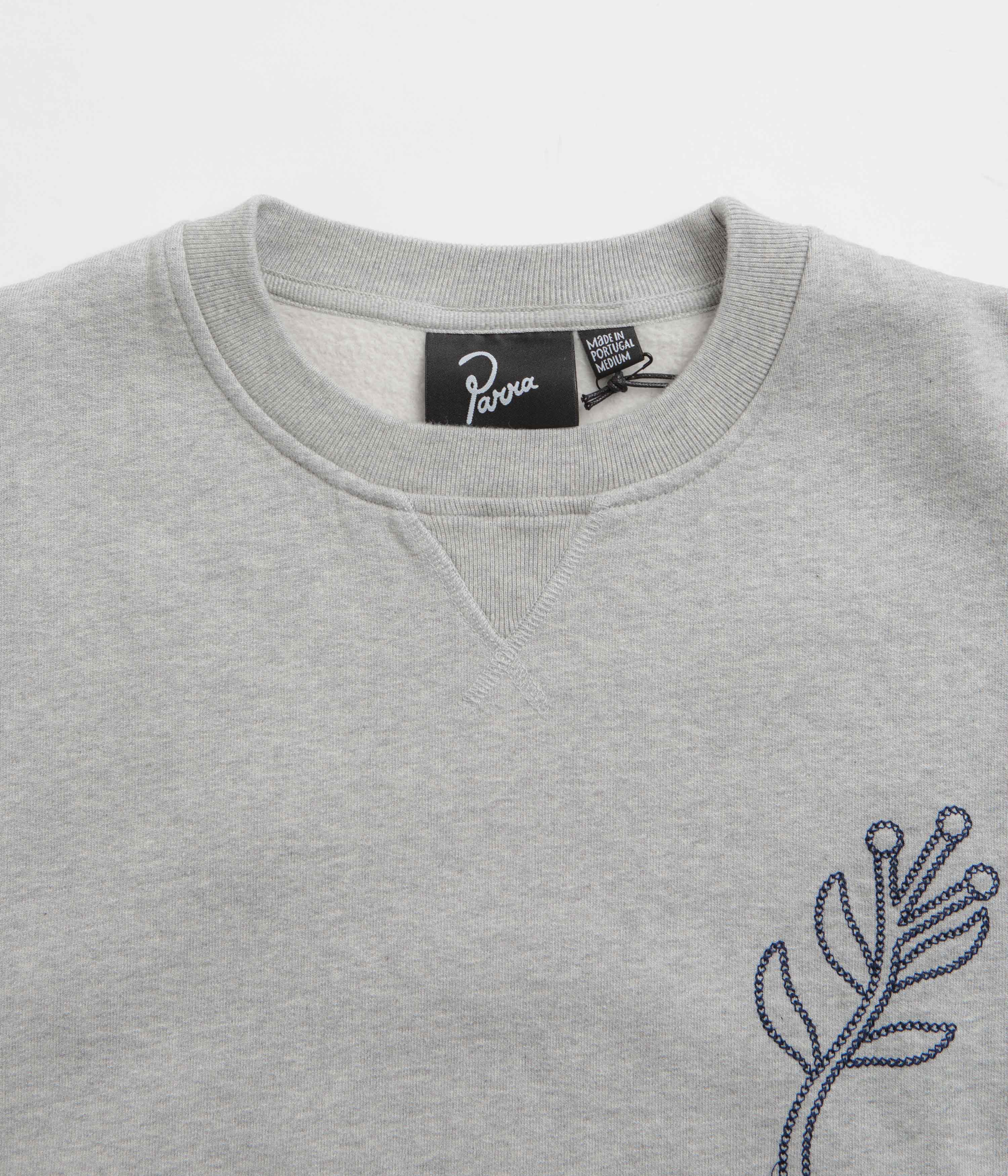 by Parra Duck Attack Crewneck Sweatshirt - Heather Grey - Image 5