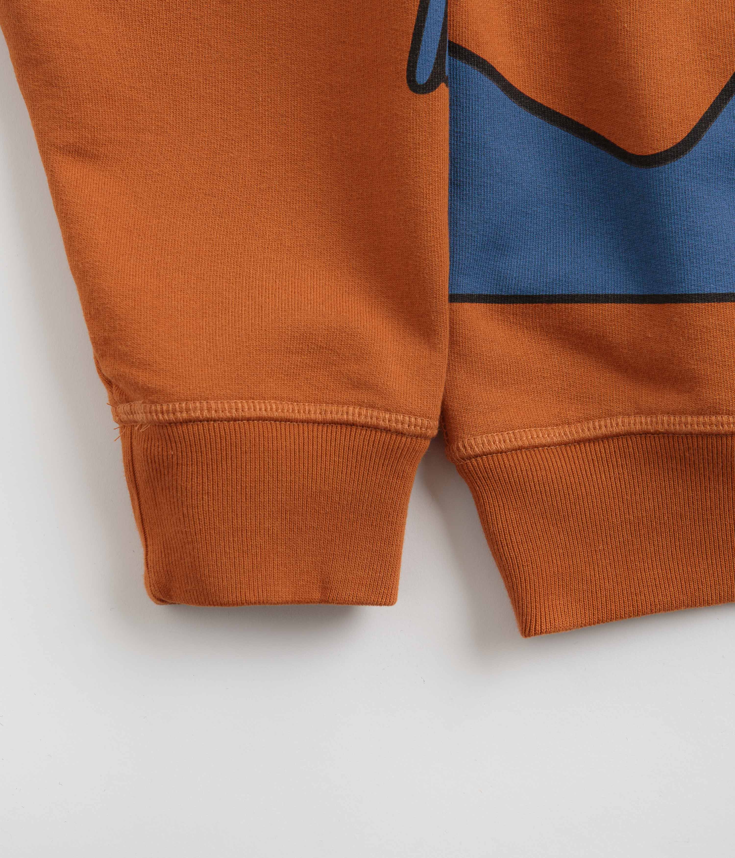 by Parra Early Grab Crewneck Sweatshirt - Sienna Orange - Image 2