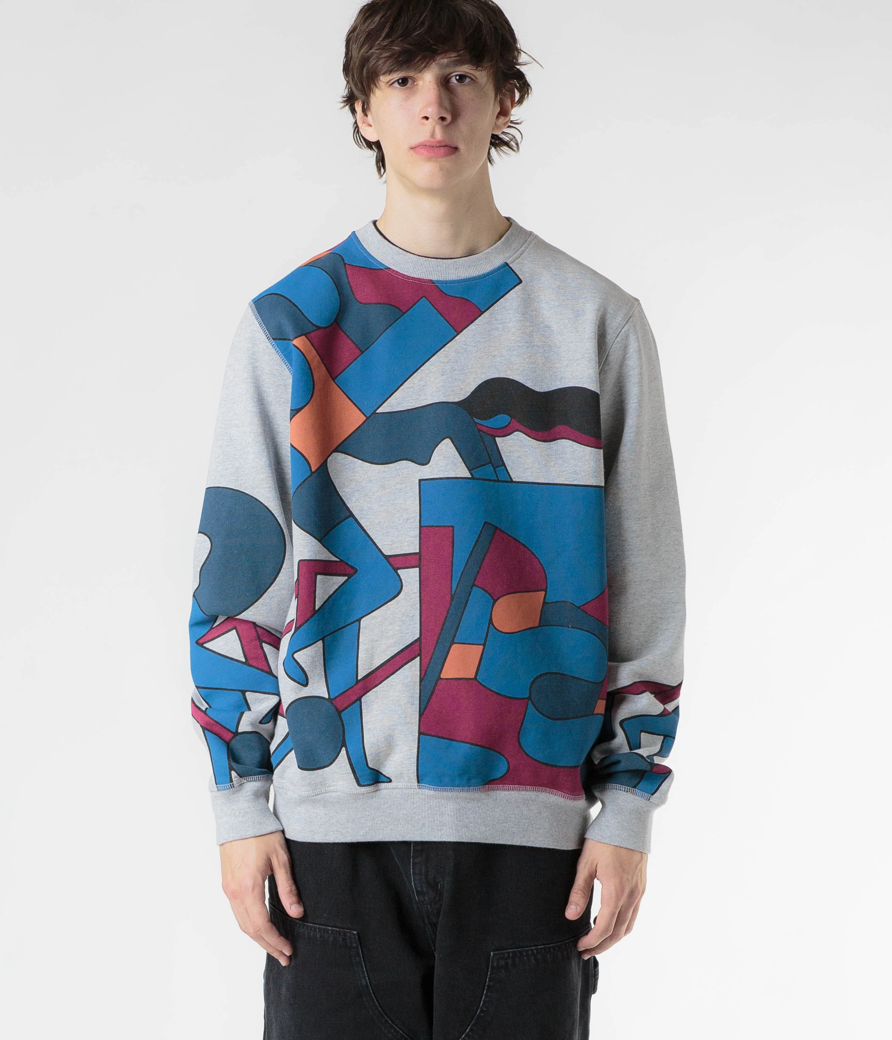 by Parra Etappe 17 Crewneck Sweatshirt - Heather Grey - Image 5