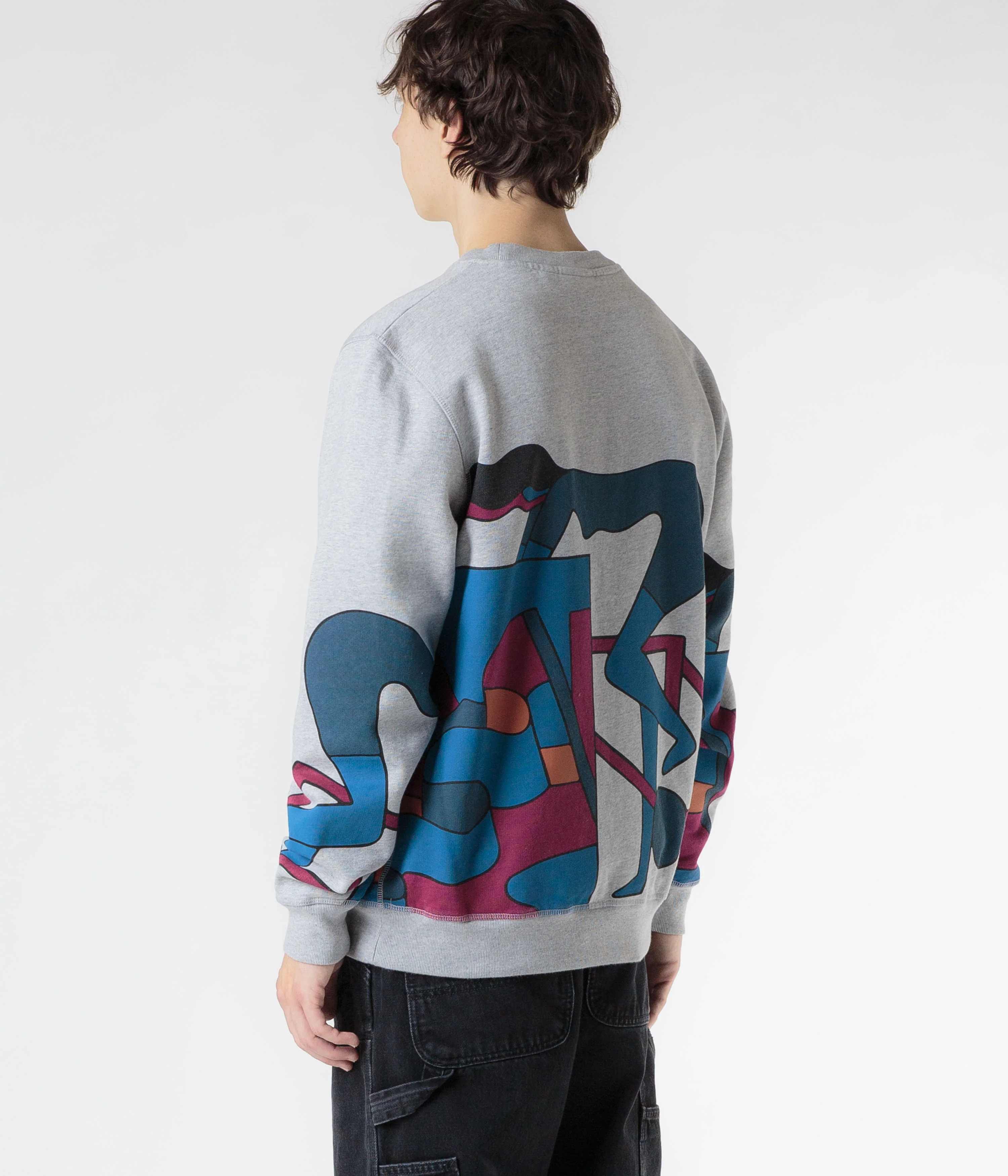 by Parra Etappe 17 Crewneck Sweatshirt - Heather Grey - Image 7