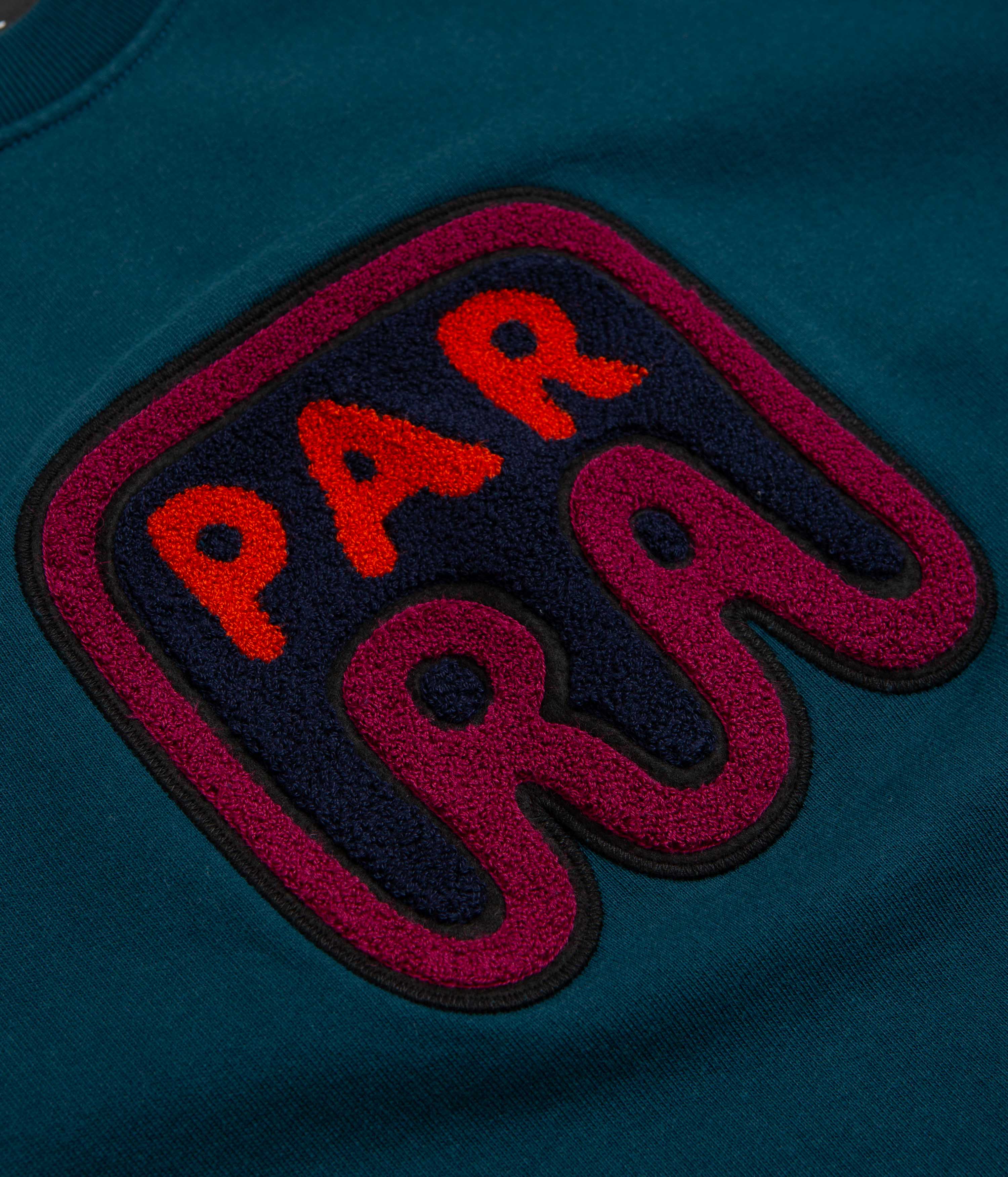 by Parra Fast Food Logo Crewneck Sweatshirt - Deep Sea Green - Image 3
