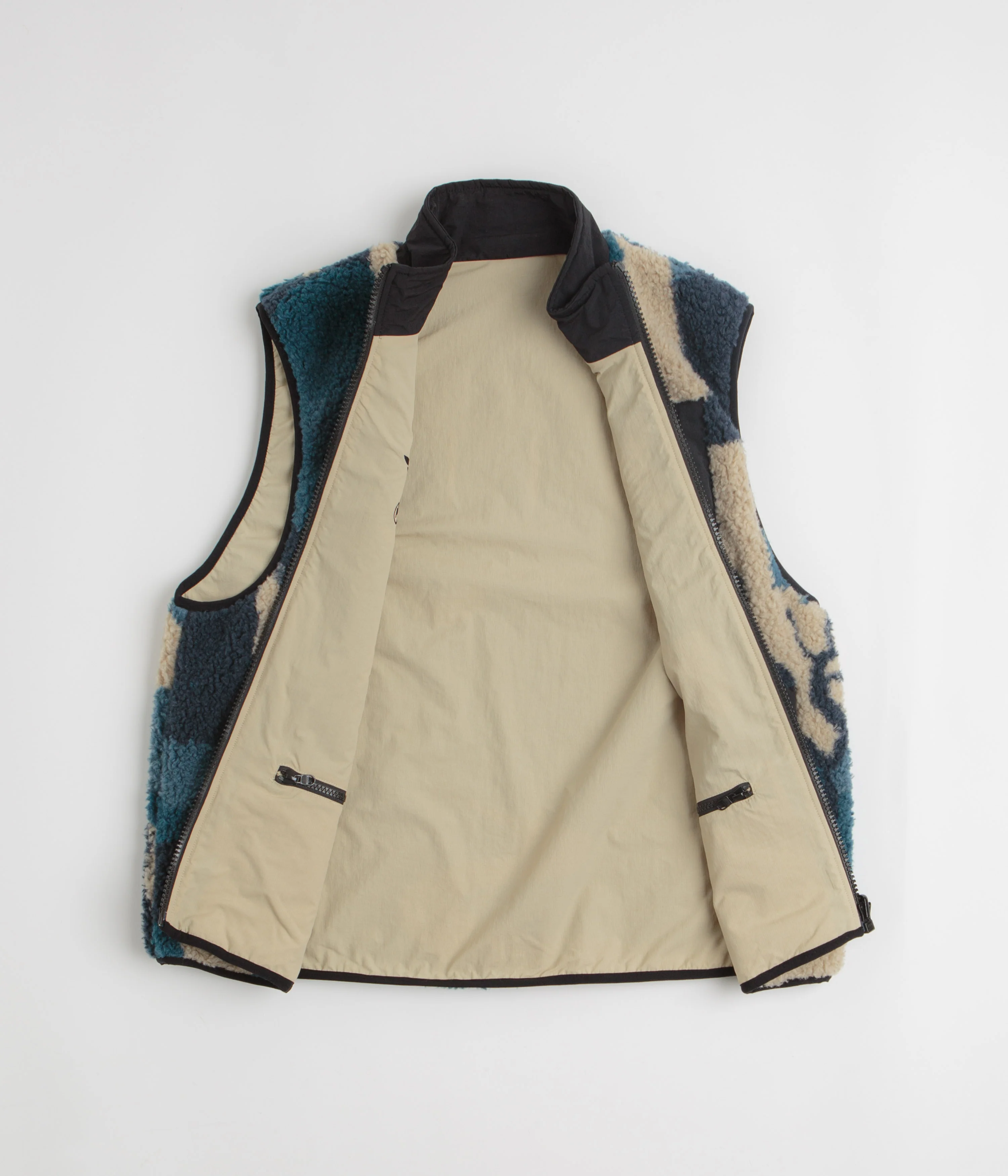 by Parra Infinite Bird Reversible Vest - Navy Blue - Image 5