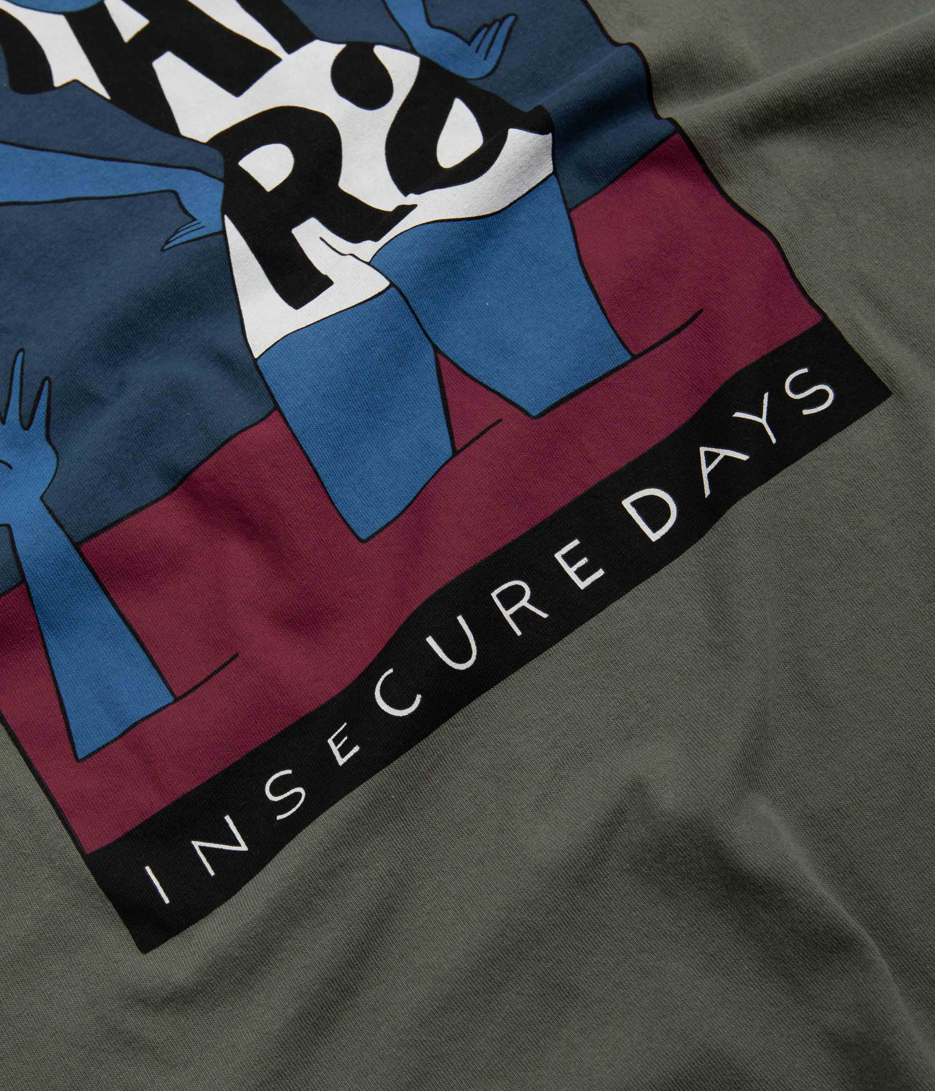 by Parra Insecure Days T-Shirt - Greyish Green - Image 6