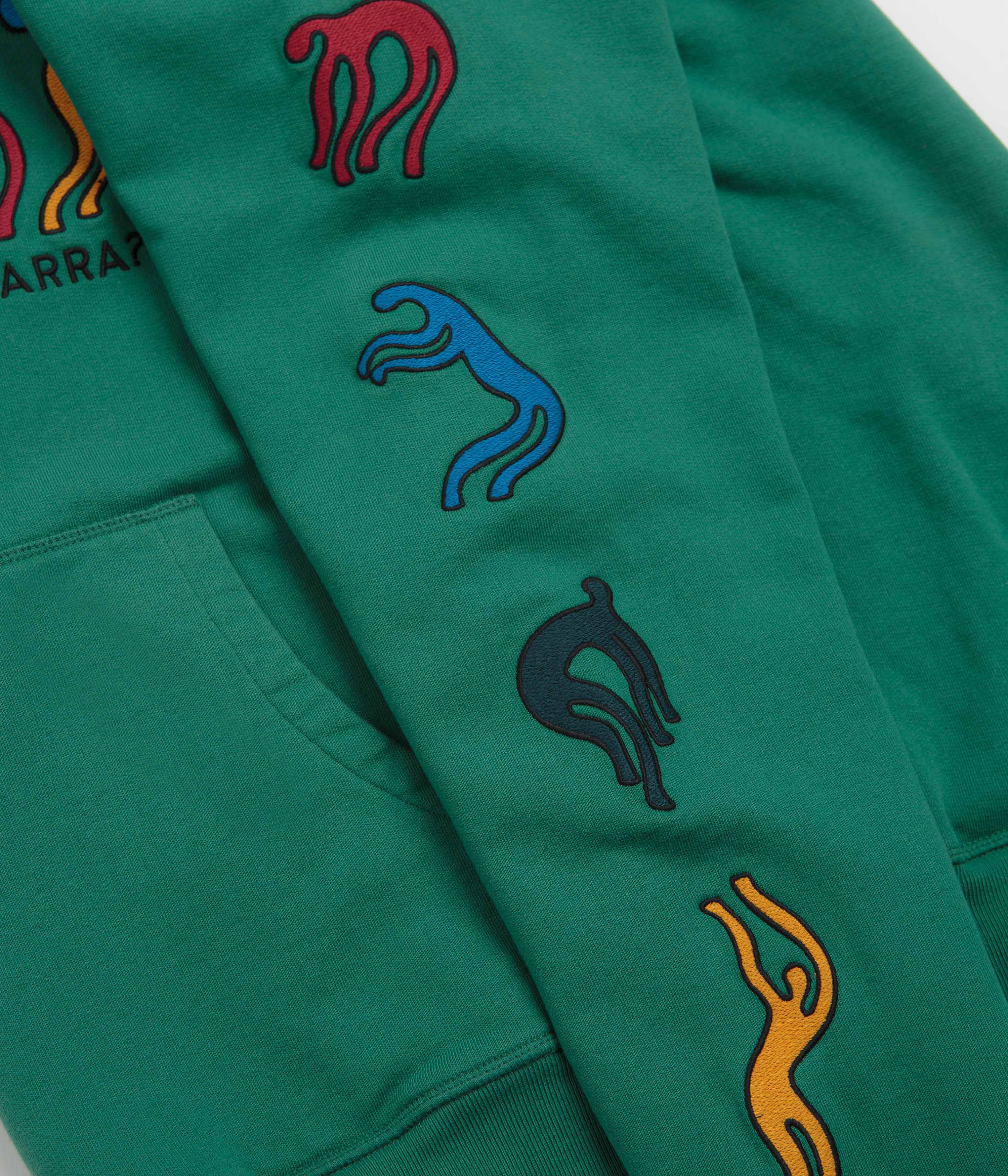 by Parra La Chambre Nuit Hoodie - Washed Green - Image 4