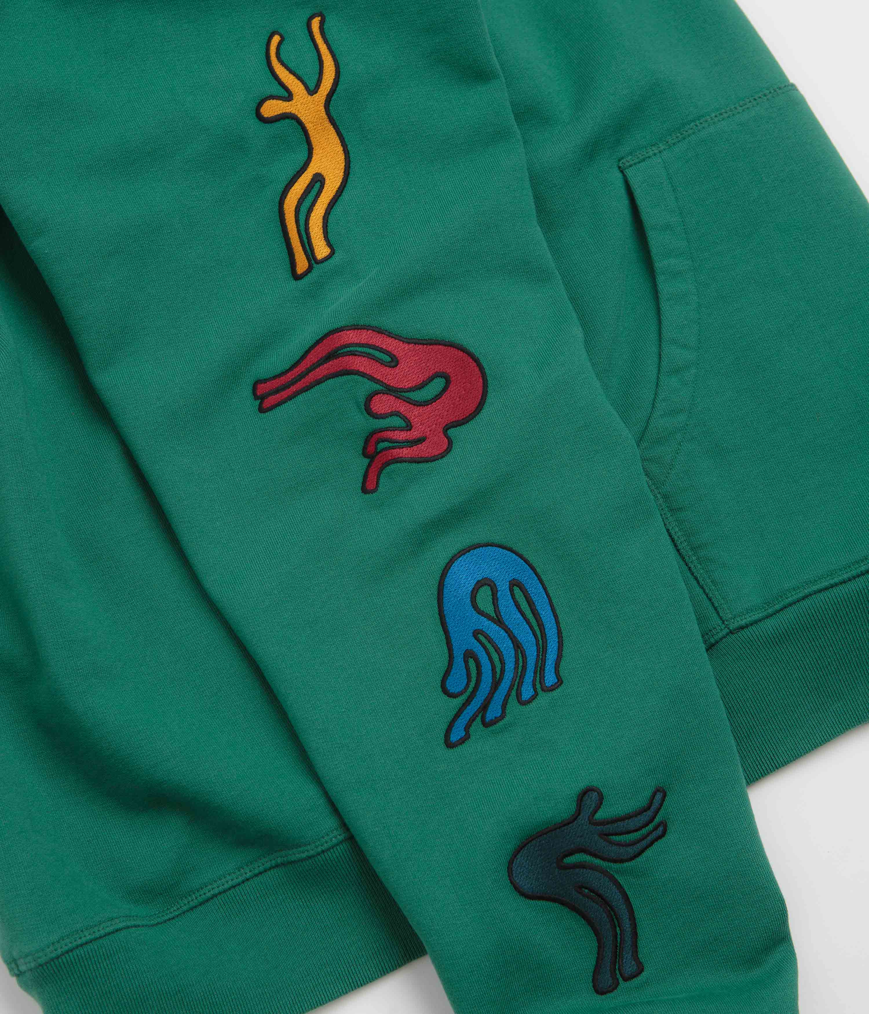 by Parra La Chambre Nuit Hoodie - Washed Green - Image 5