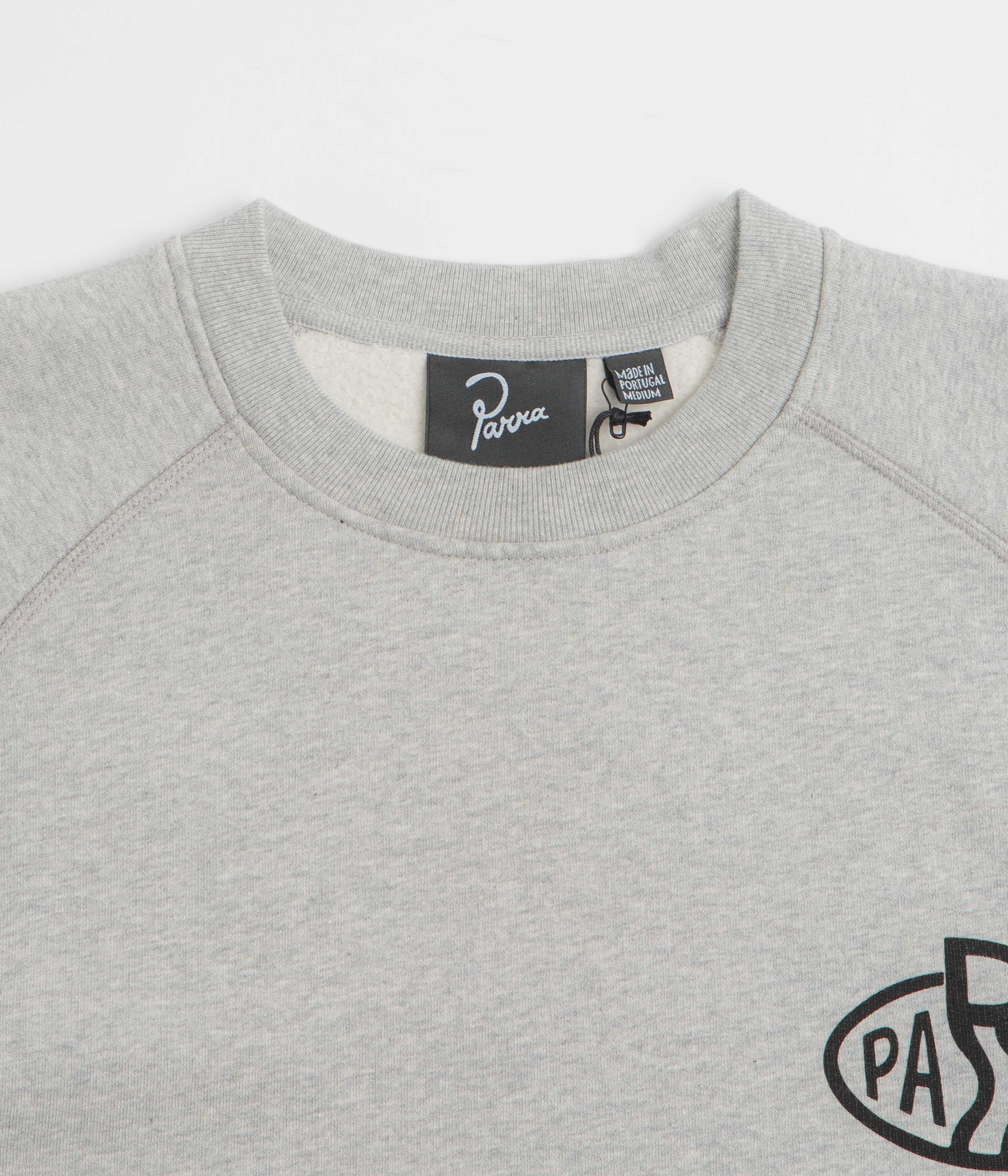 by Parra Legs Logo Crewneck Sweatshirt - Heather Grey - Image 3