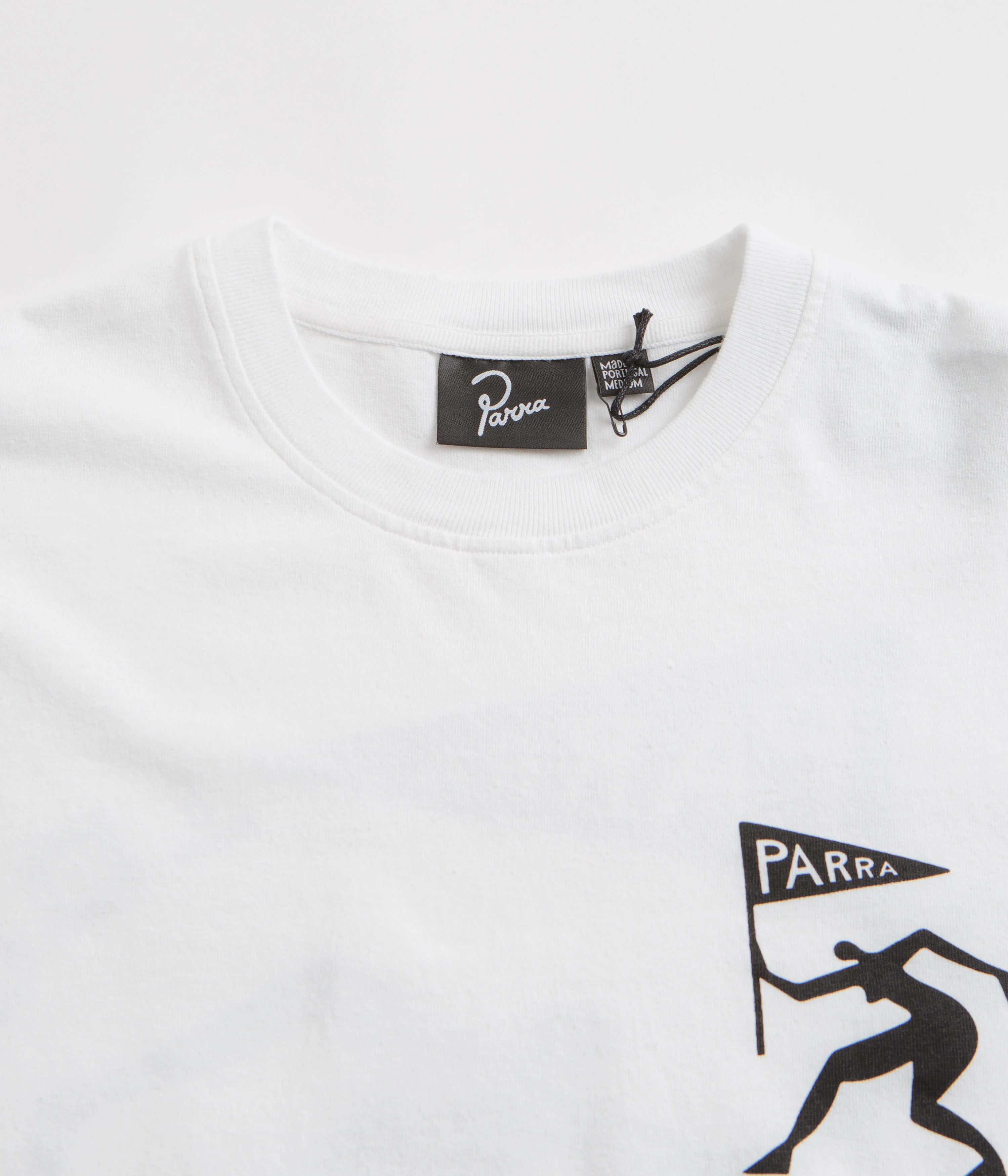 by Parra Neurotic Flag Long Sleeve T-Shirt - White - Image 4