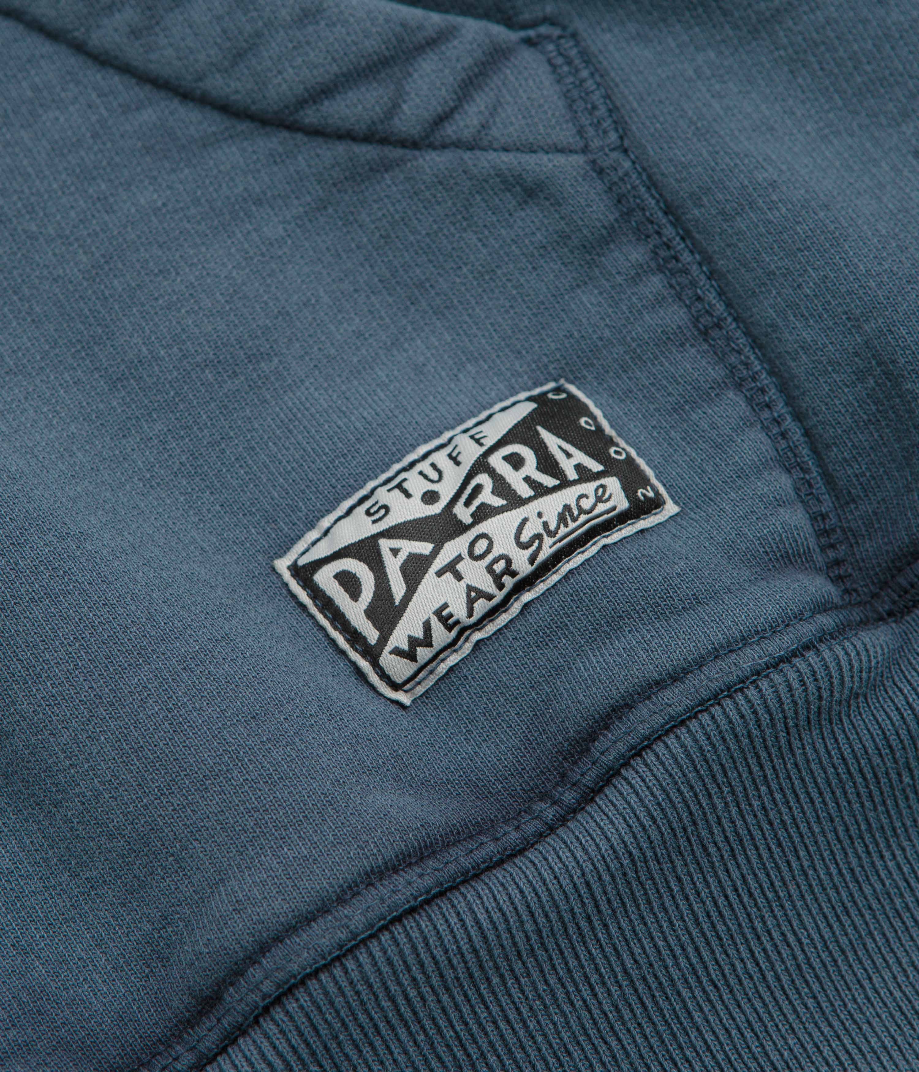 by Parra Not Fade Away Zip Hoodie - Washed Dark Grey - Image 5
