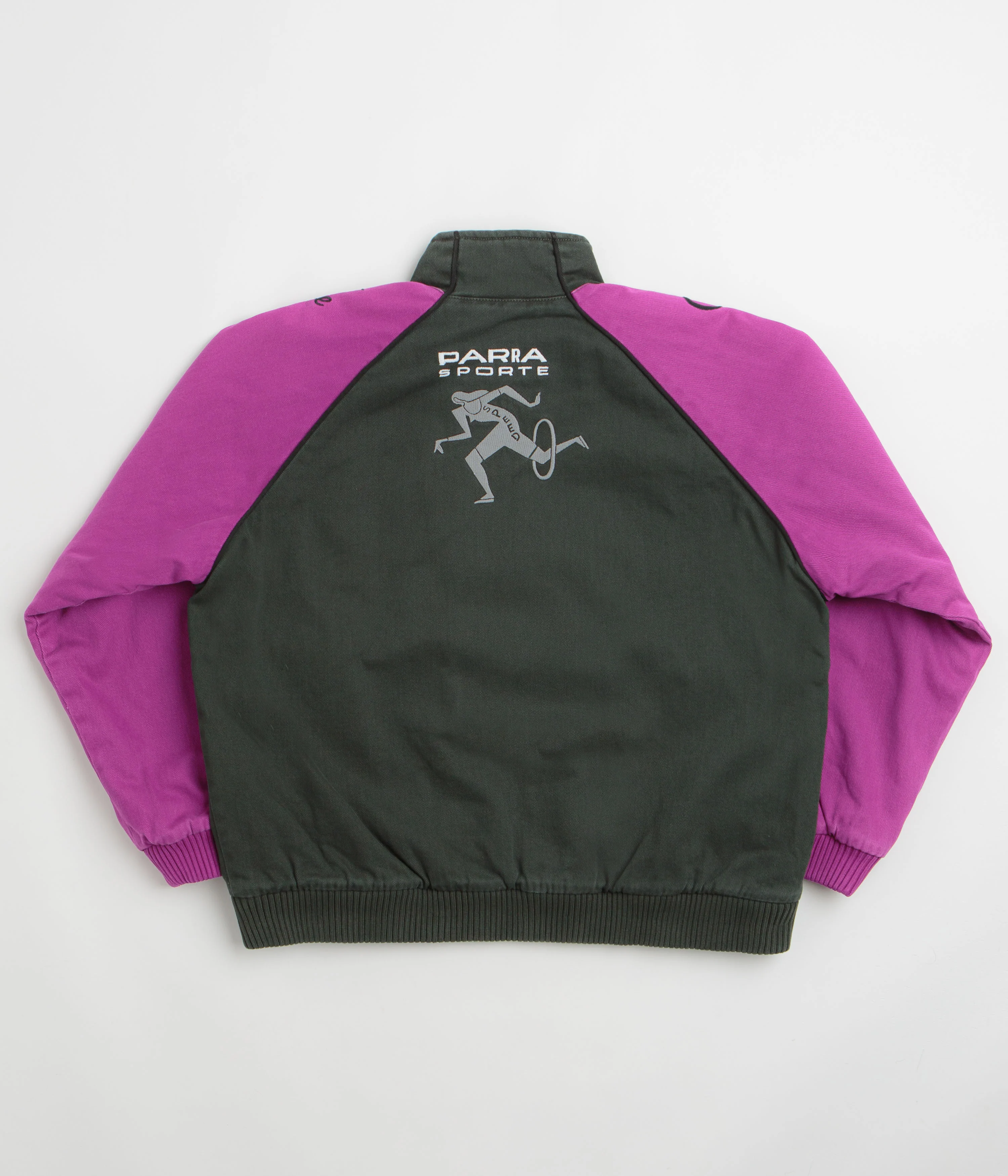 by Parra Owl Meets Rat Racing Jacket - Purple Pink - Image 3