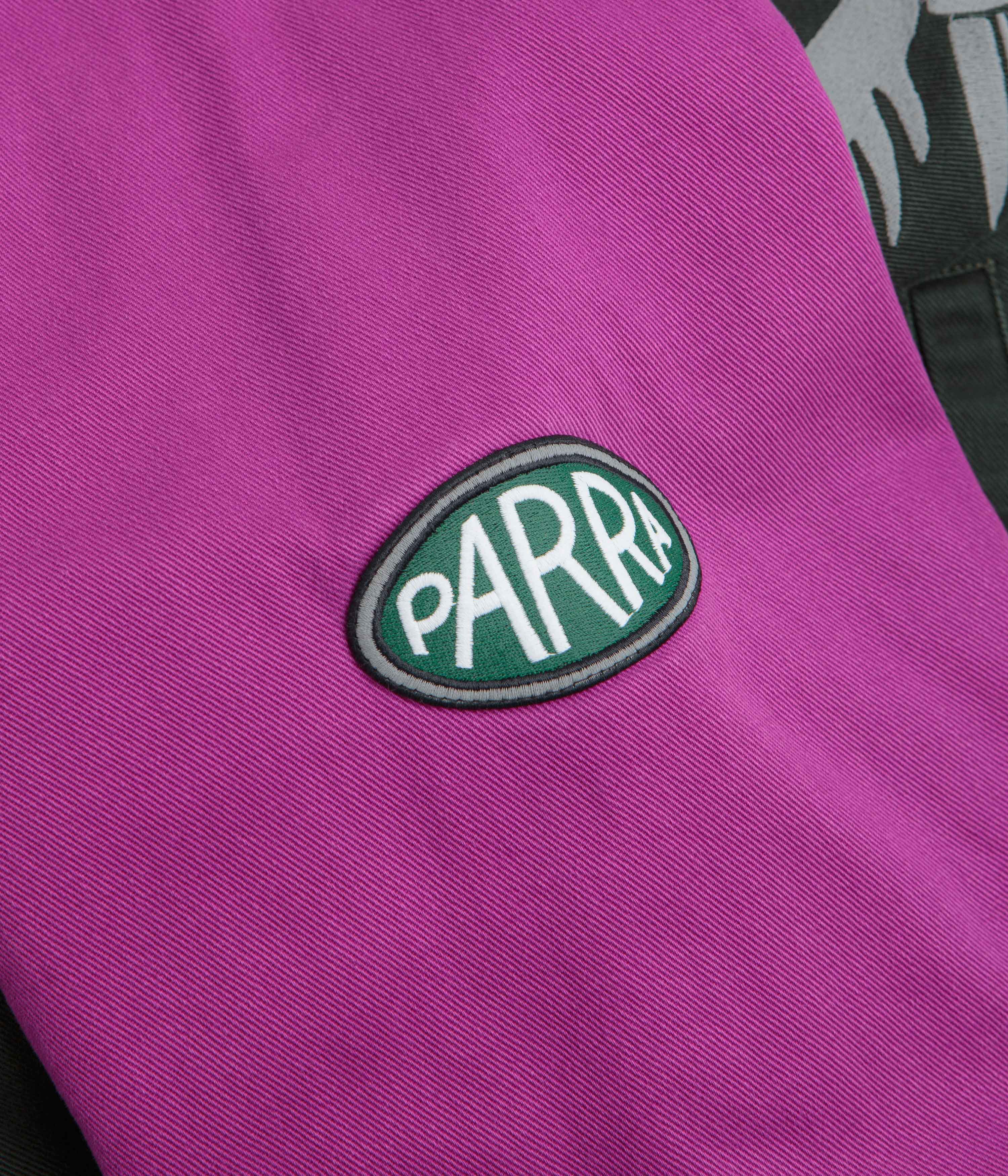 by Parra Owl Meets Rat Racing Jacket - Purple Pink - Image 7