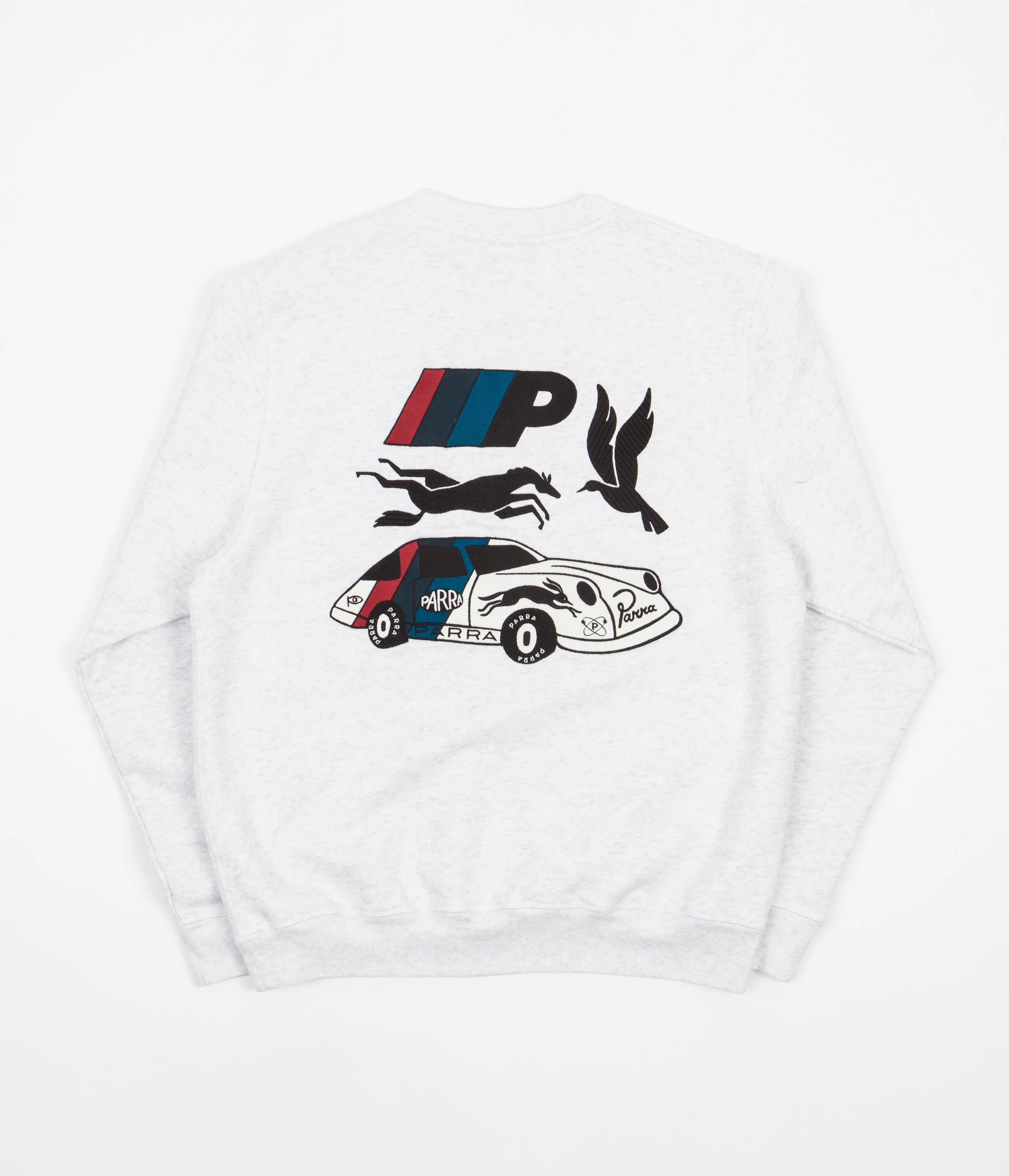 by Parra Parra Racing Team Crewneck Sweatshirt - Ash Grey - Image 10