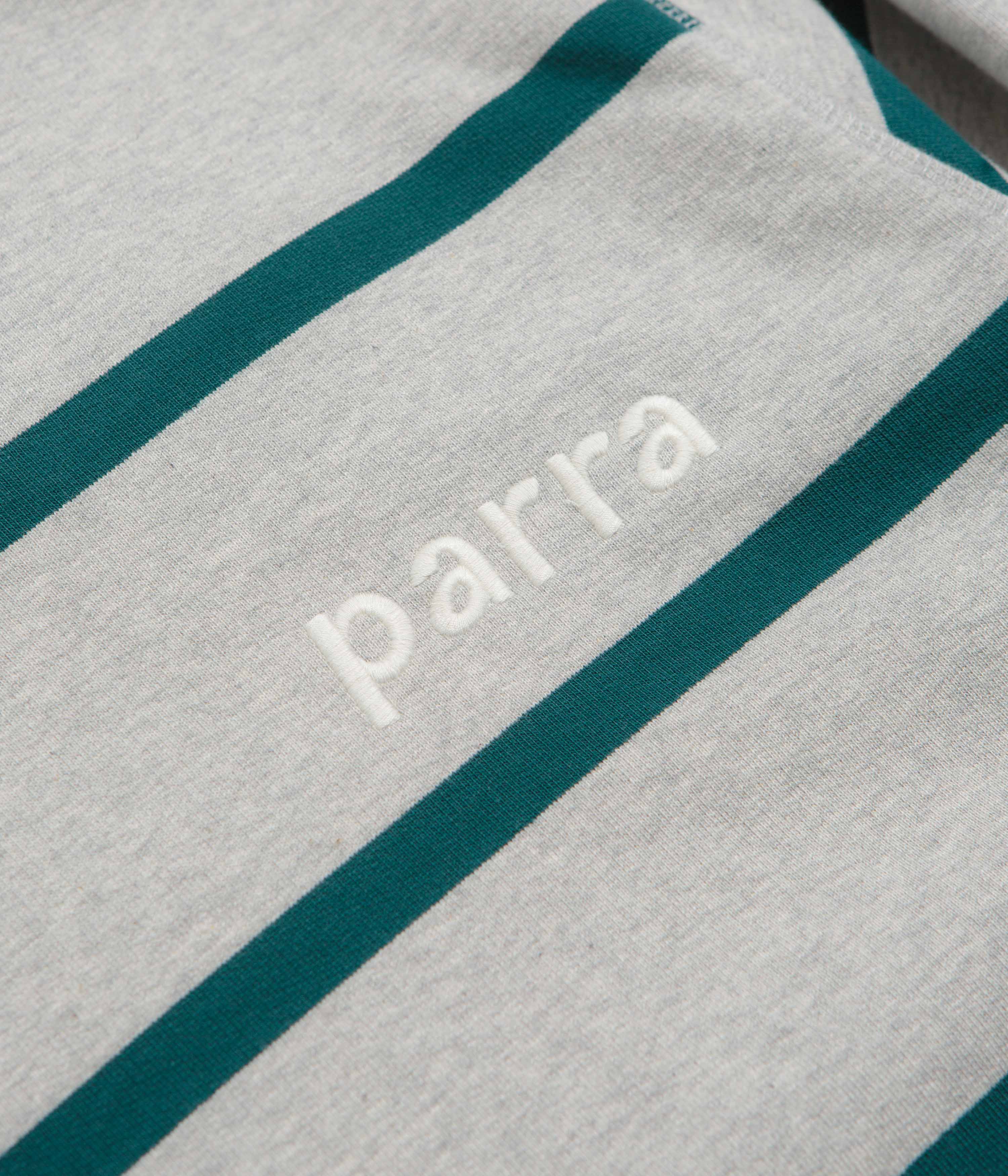 by Parra Pristine Striper Crewneck Sweatshirt - Heather Grey - Image 3