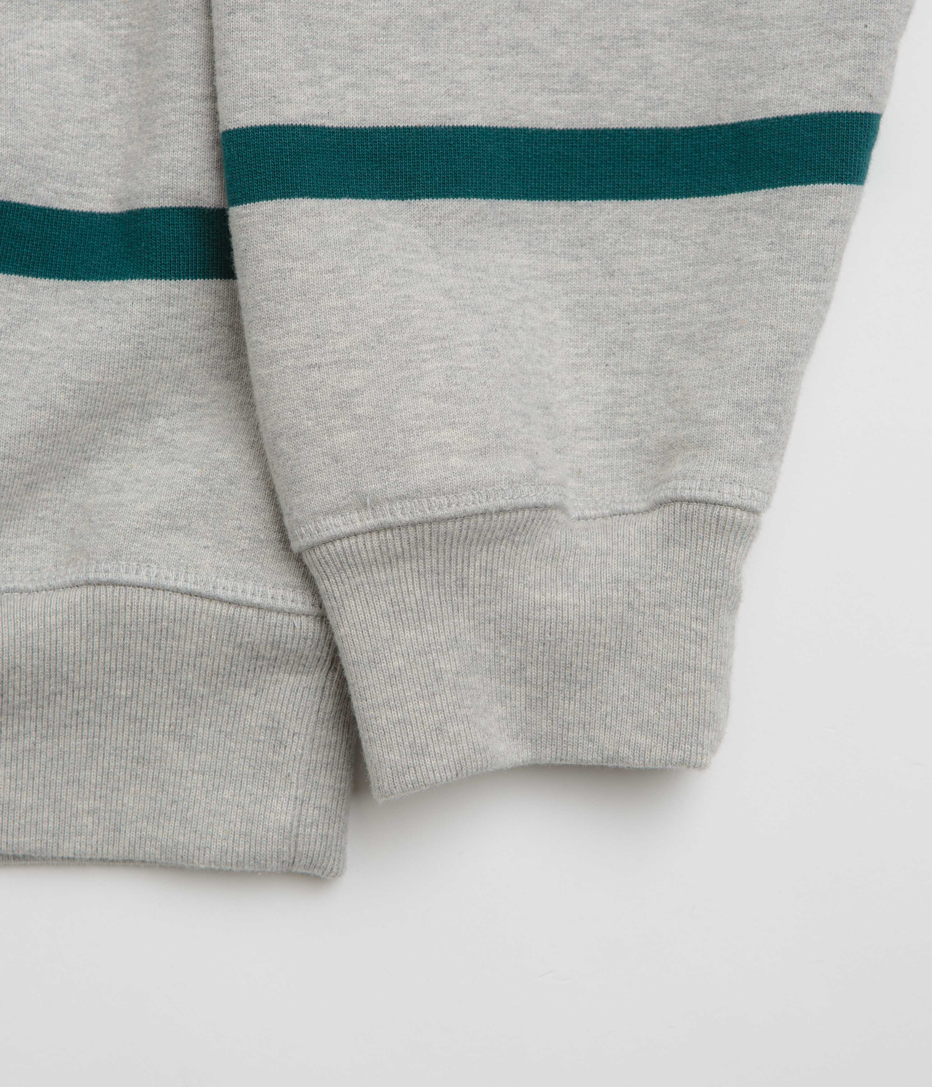 by Parra Pristine Striper Crewneck Sweatshirt - Heather Grey - Image 4