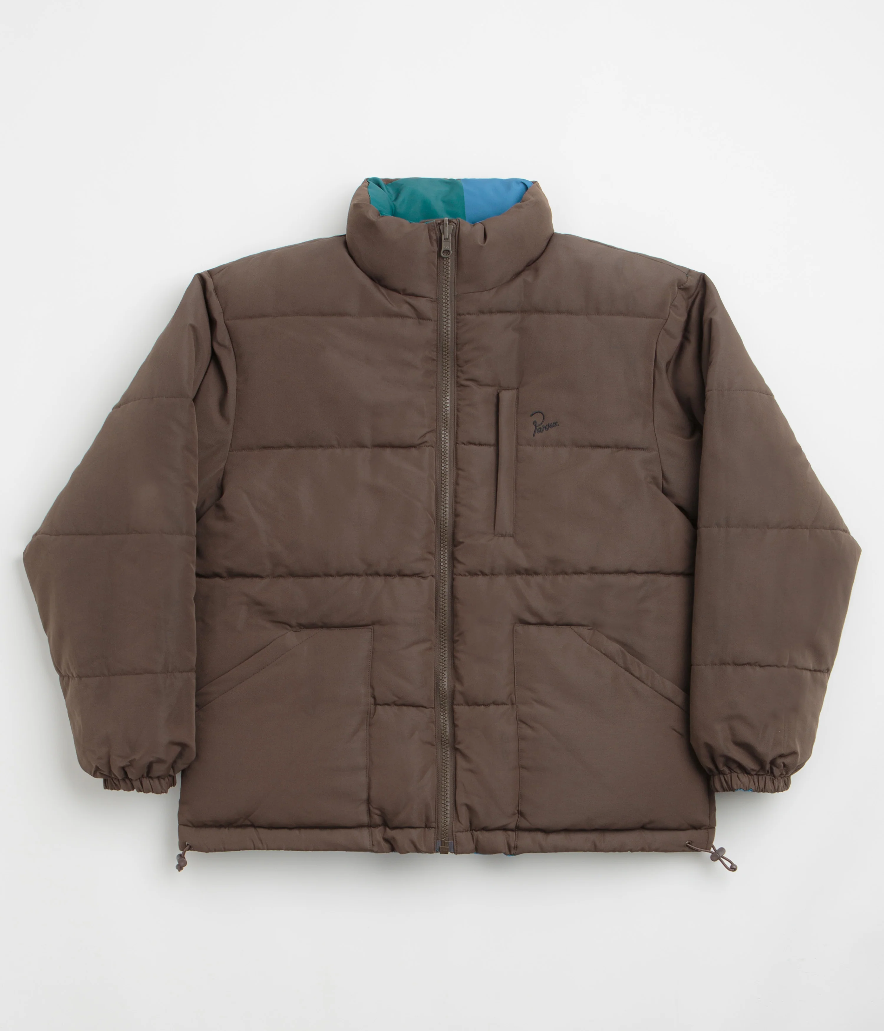 by Parra Protect The Sun Reversible Puffer Jacket - Brown - Image 2