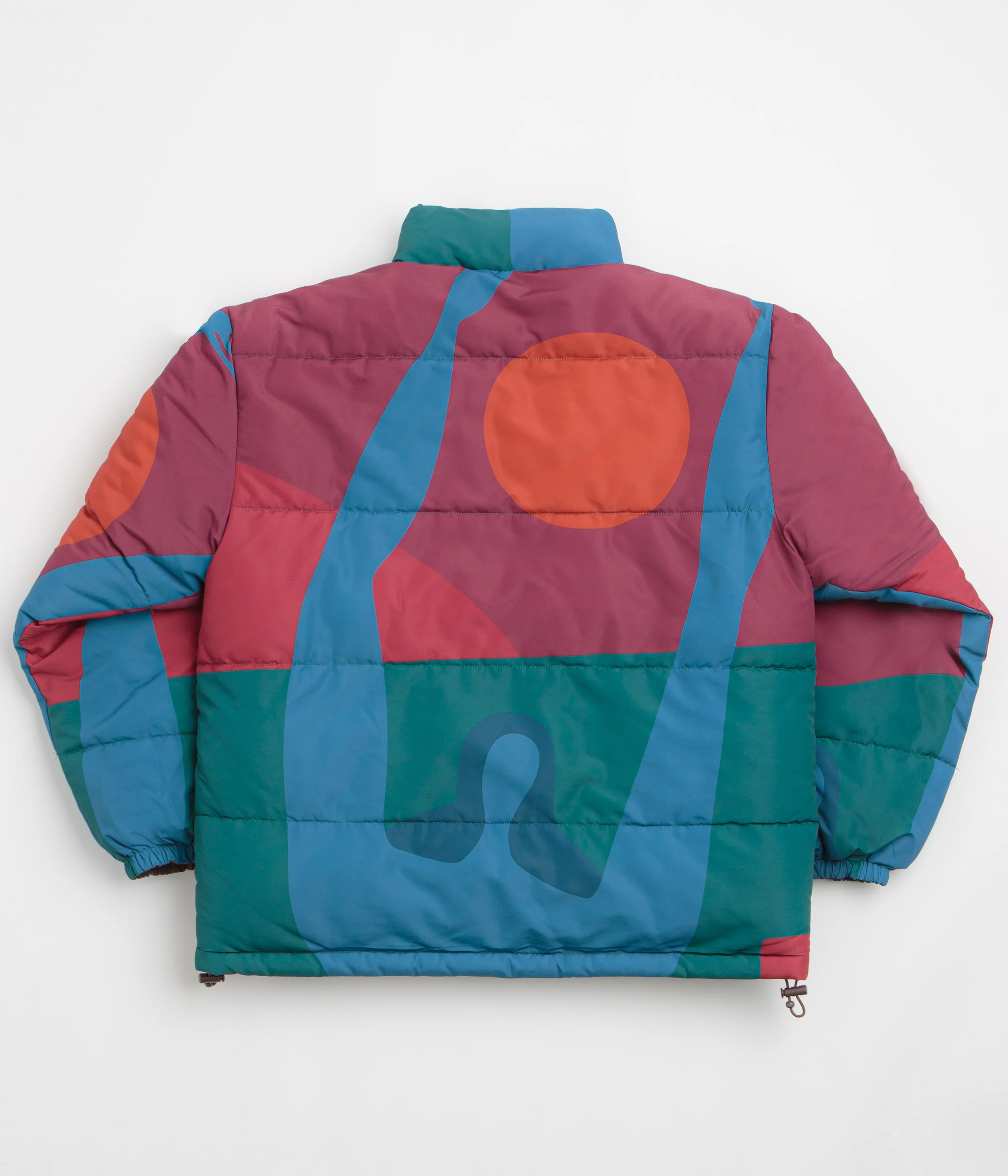 by Parra Protect The Sun Reversible Puffer Jacket - Brown - Image 4