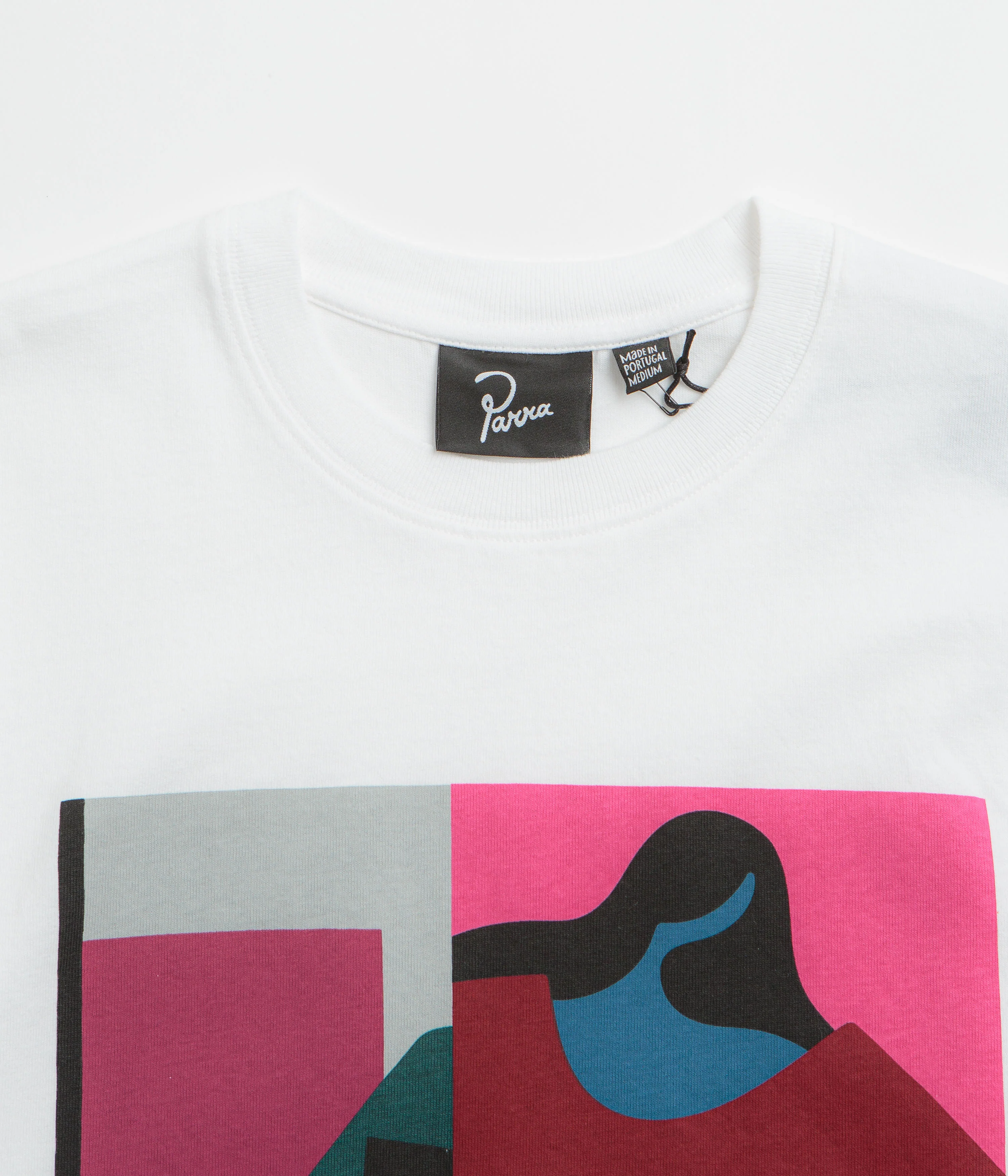 by Parra Reading The Square T-Shirt - White - Image 2
