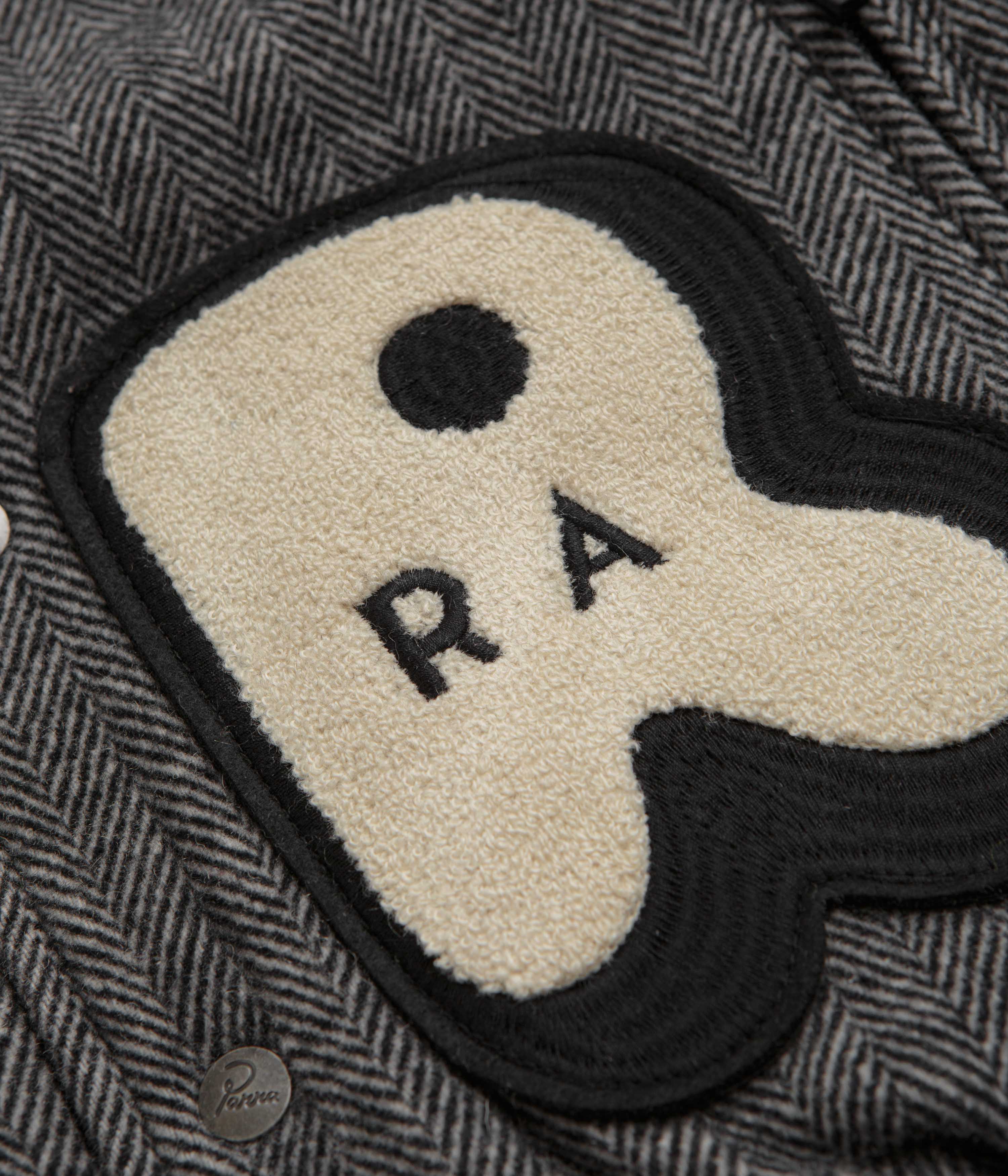 by Parra Rounded Par Varsity Jacket - Dark Grey - Image 4