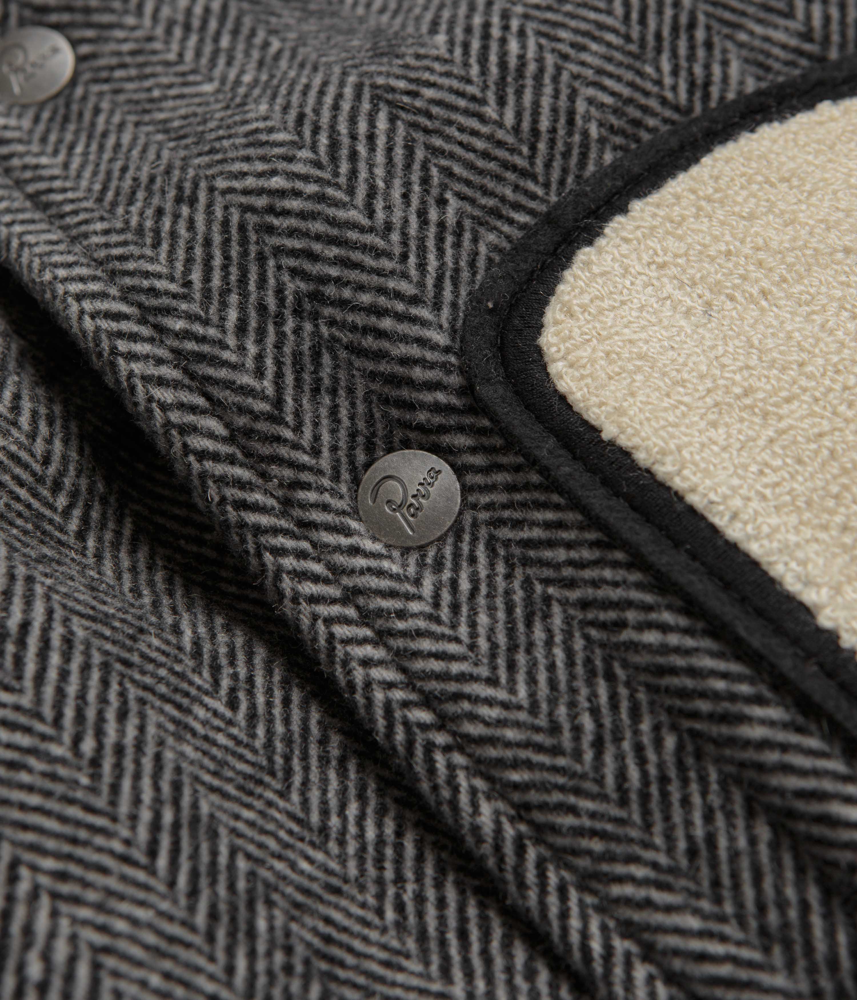 by Parra Rounded Par Varsity Jacket - Dark Grey - Image 6
