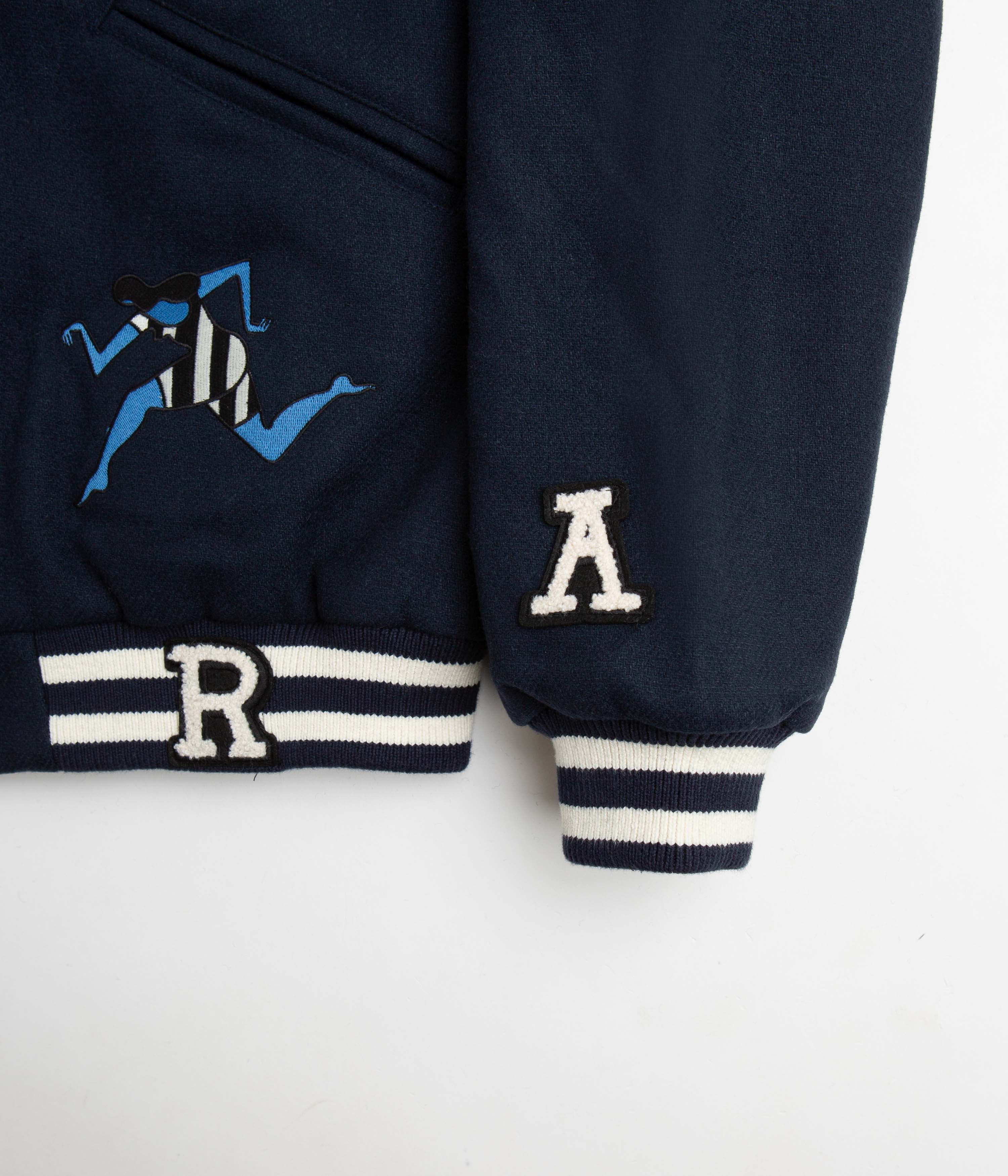 by Parra Run Sit & Bike Varsity Jacket - Navy Blue - Image 3