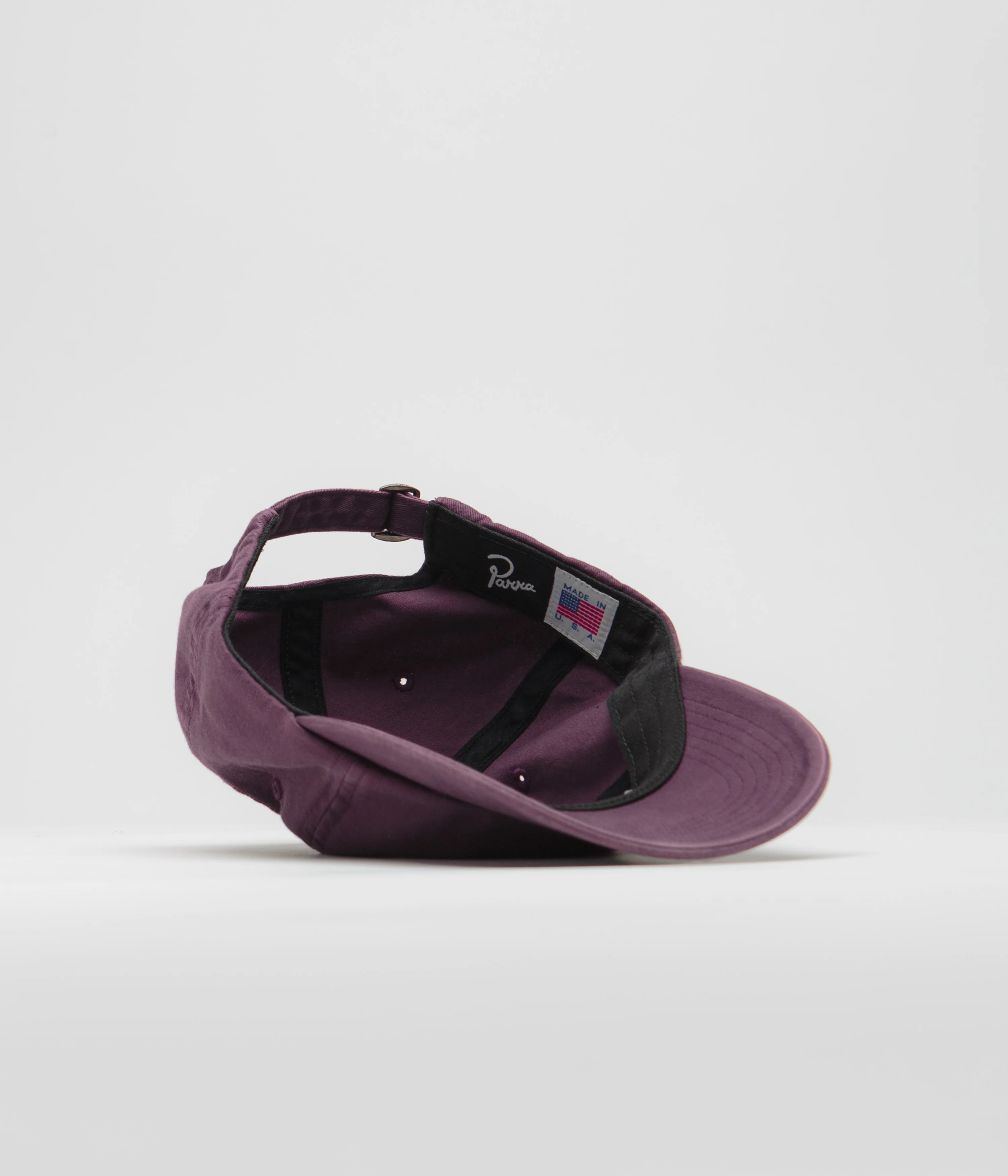 by Parra Script Logo Cap - Dark Violet - Image 4